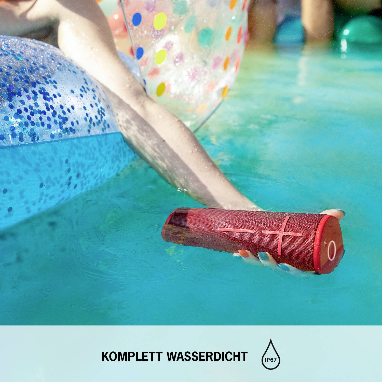Ultimate Ears Boom 3 Bluetooth® Lautsprecher tragbar, schockresistent, staubfest, wasserdicht Rot