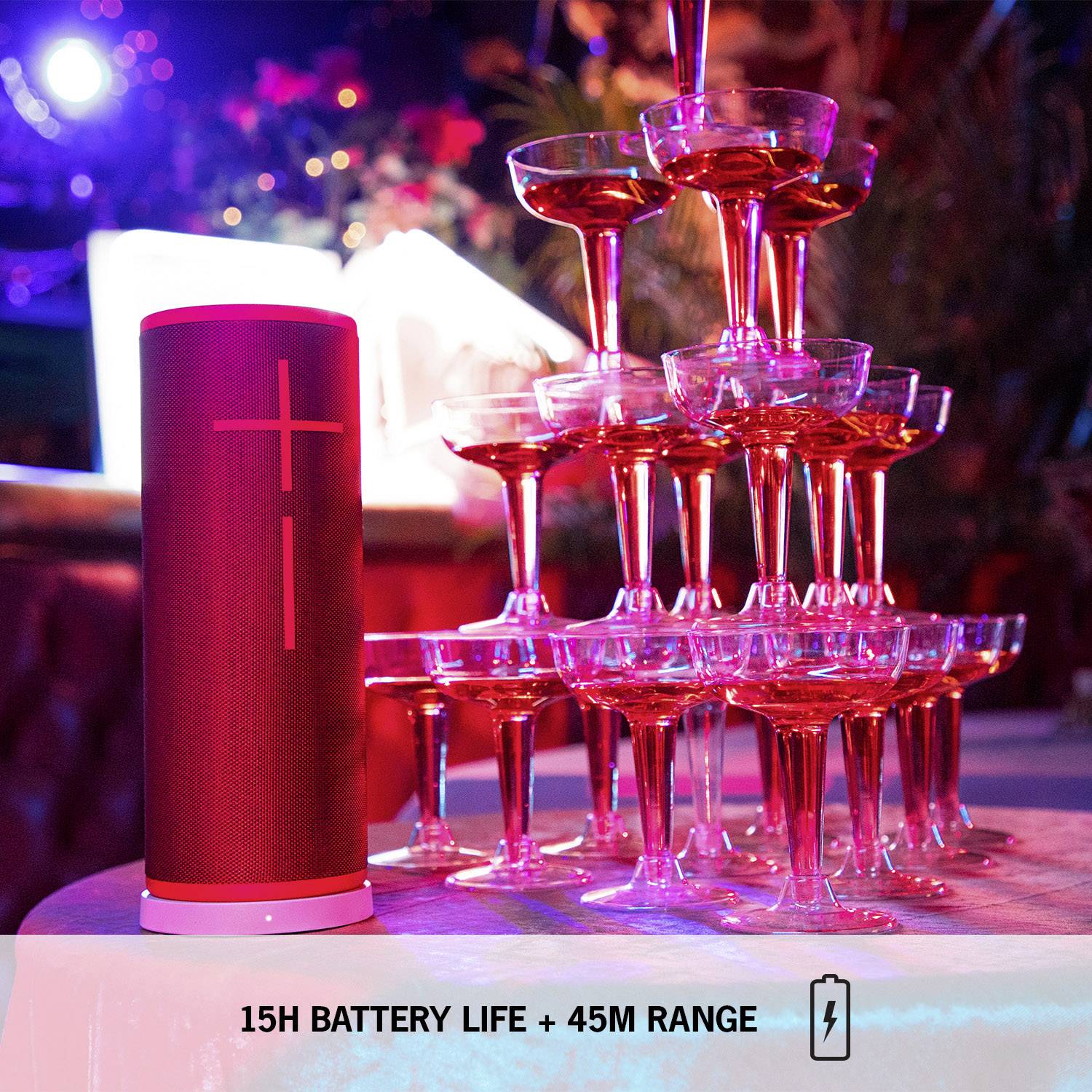 Ultimate Ears Boom 3 Bluetooth® Lautsprecher tragbar, schockresistent, staubfest, wasserdicht Violett