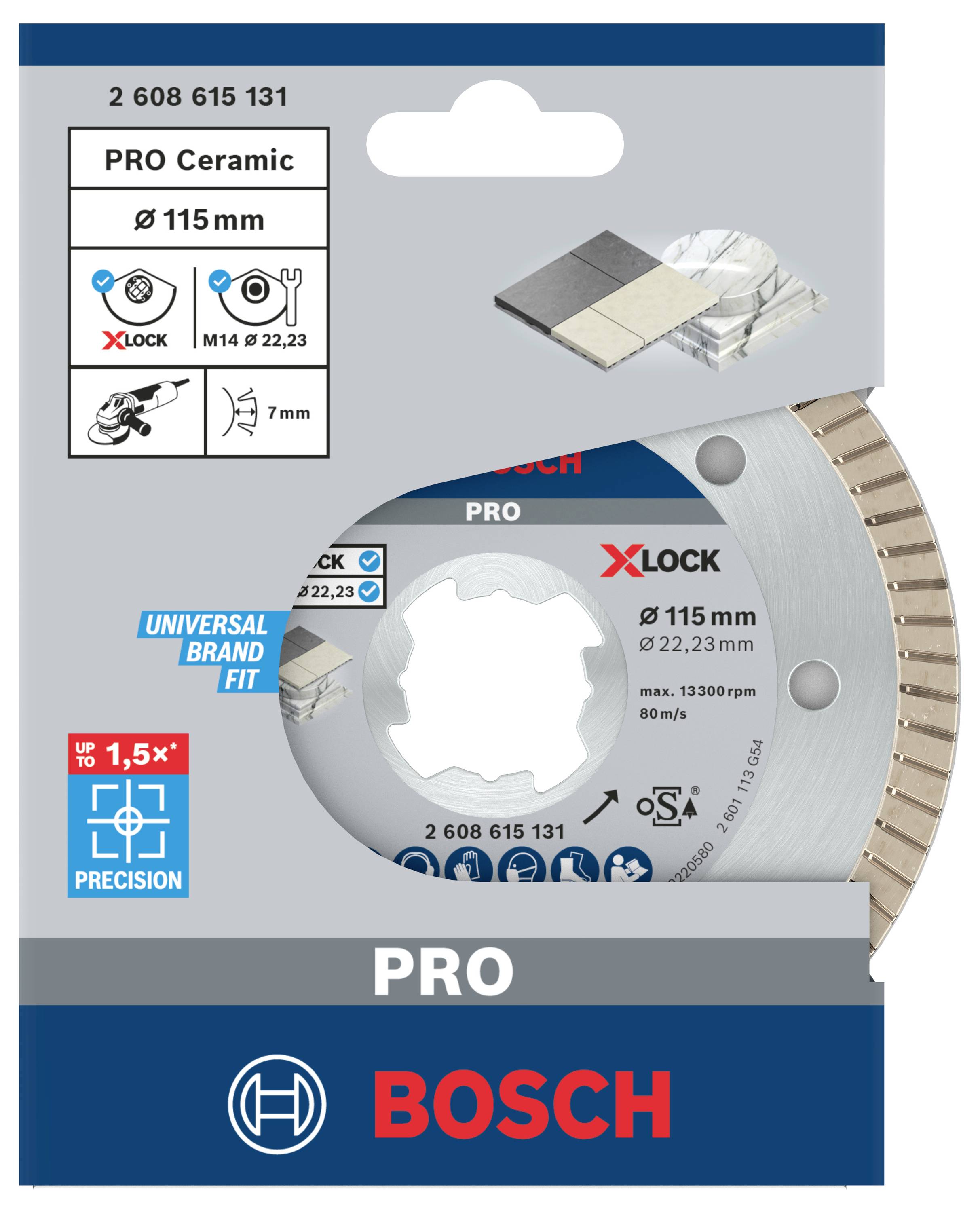 Bosch Accessories 2608615131 Diamanttrennscheibe Durchmesser 115 mm 1 St.