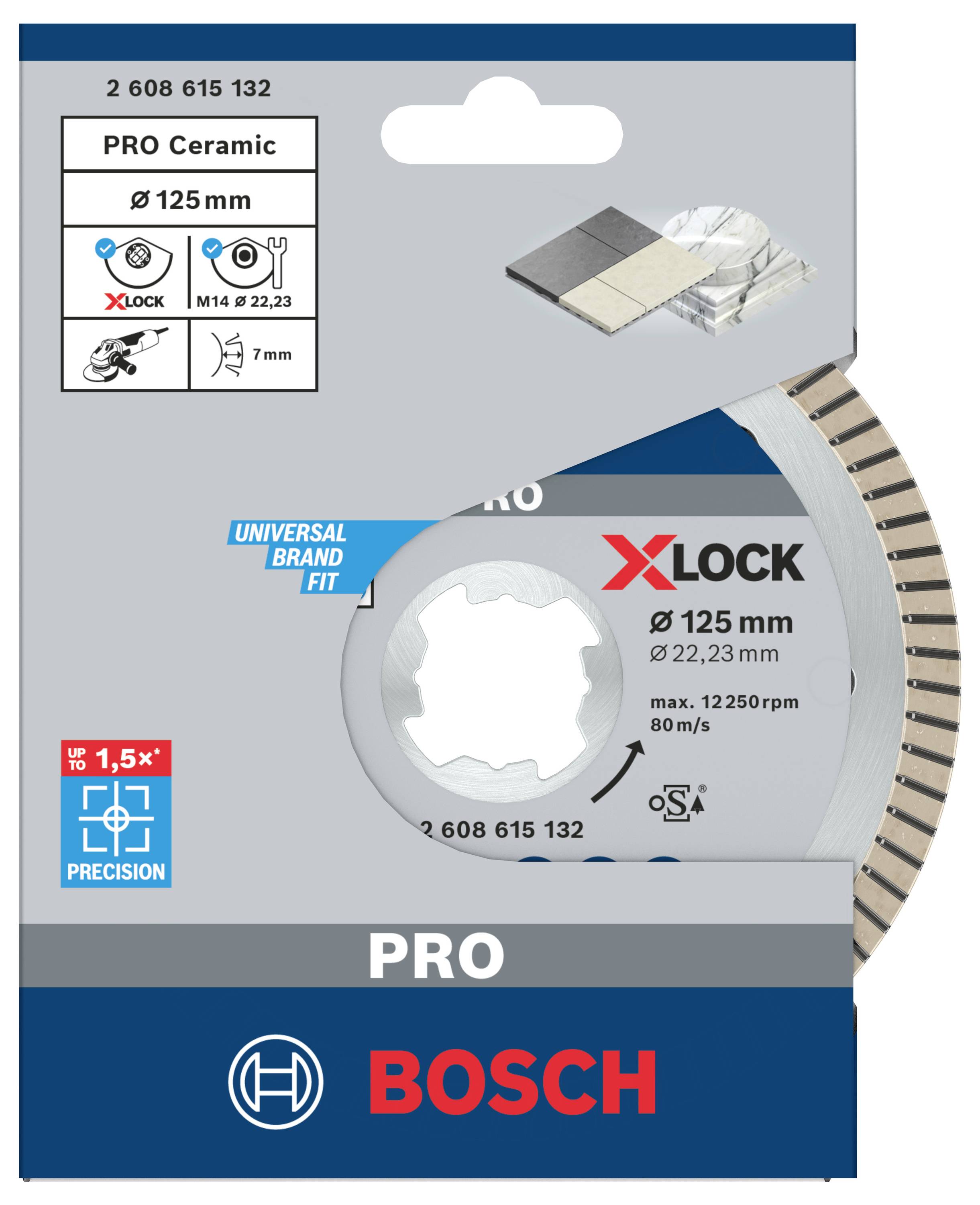 Bosch Accessories 2608615132 Diamanttrennscheibe Durchmesser 125 mm 1 St.