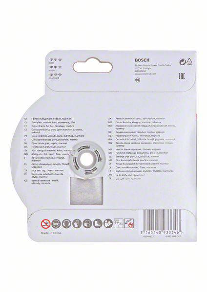 Bosch Accessories 2608615136 Diamanttrennscheibe Durchmesser 110mm 1St.