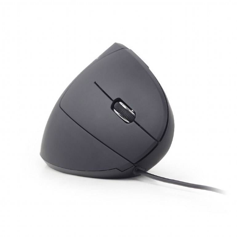 Gembird MUS-ERGO-01 Ergonomische Maus USB Optisch Schwarz 6 Tasten 1200 dpi, 1600 dpi, 2400 dpi, 3200 dpi Ergonomisch