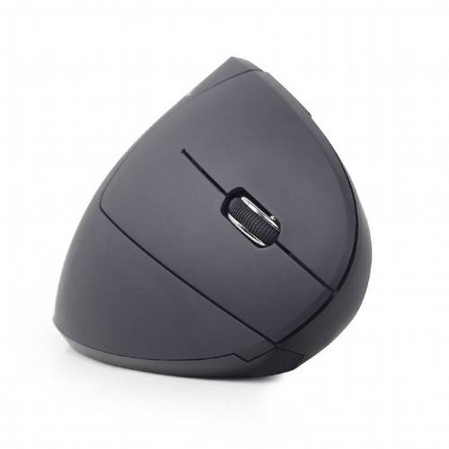 Gembird MUSW-ERGO-01 Ergonomische Maus Funk Optisch Schwarz 6 Tasten 1600 dpi Ergonomisch