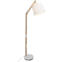 Brilliant Carlyn 09958A75 Stehlampe LED E27 60W Holz (hell), Weiß Brilliant Carlyn 09958A75 Stehlampe LED E27 60W Holz (hell), Weiß