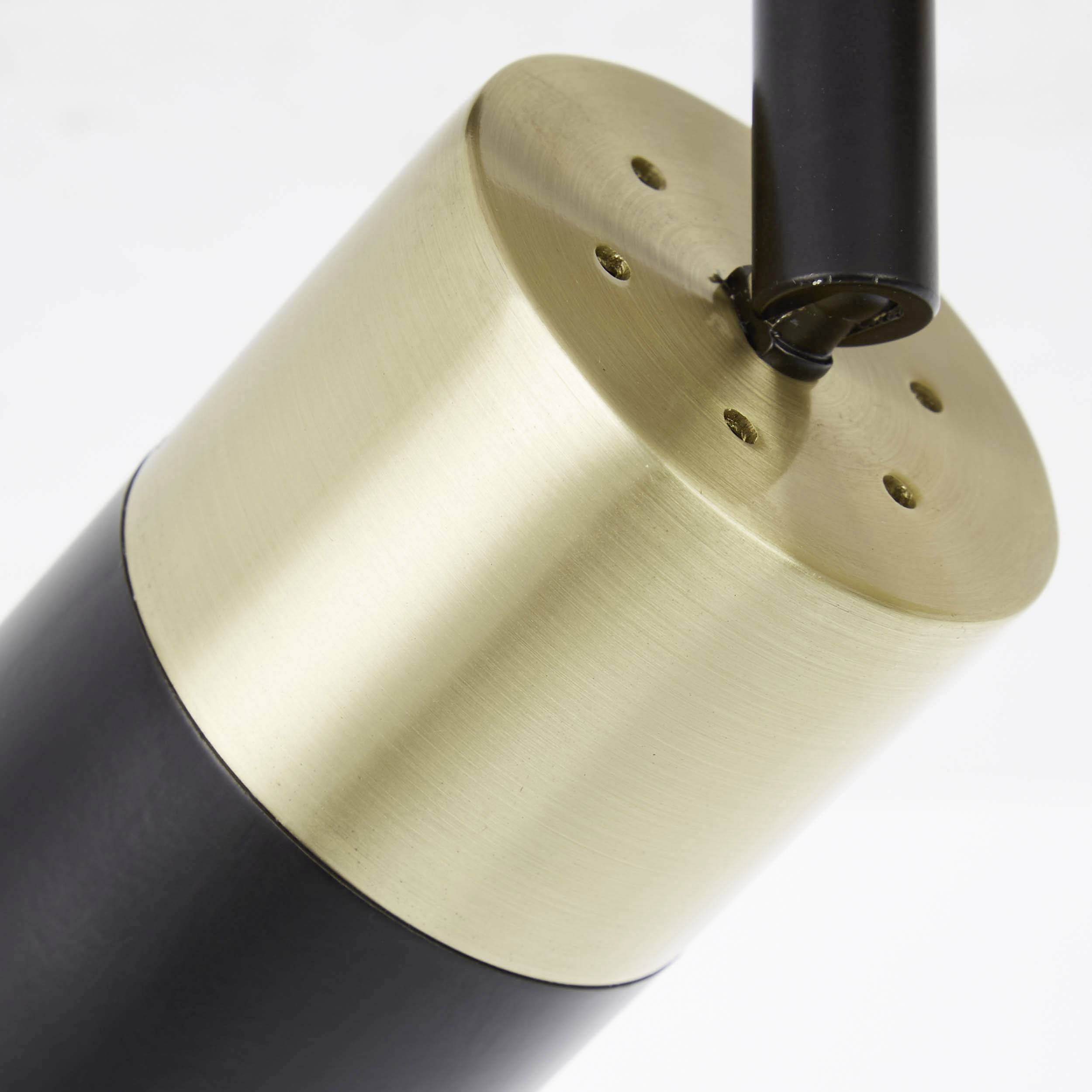 Brilliant Maribel 81013/78 Deckenstrahler GU10 7 W Messing (gebürstet), Schwarz