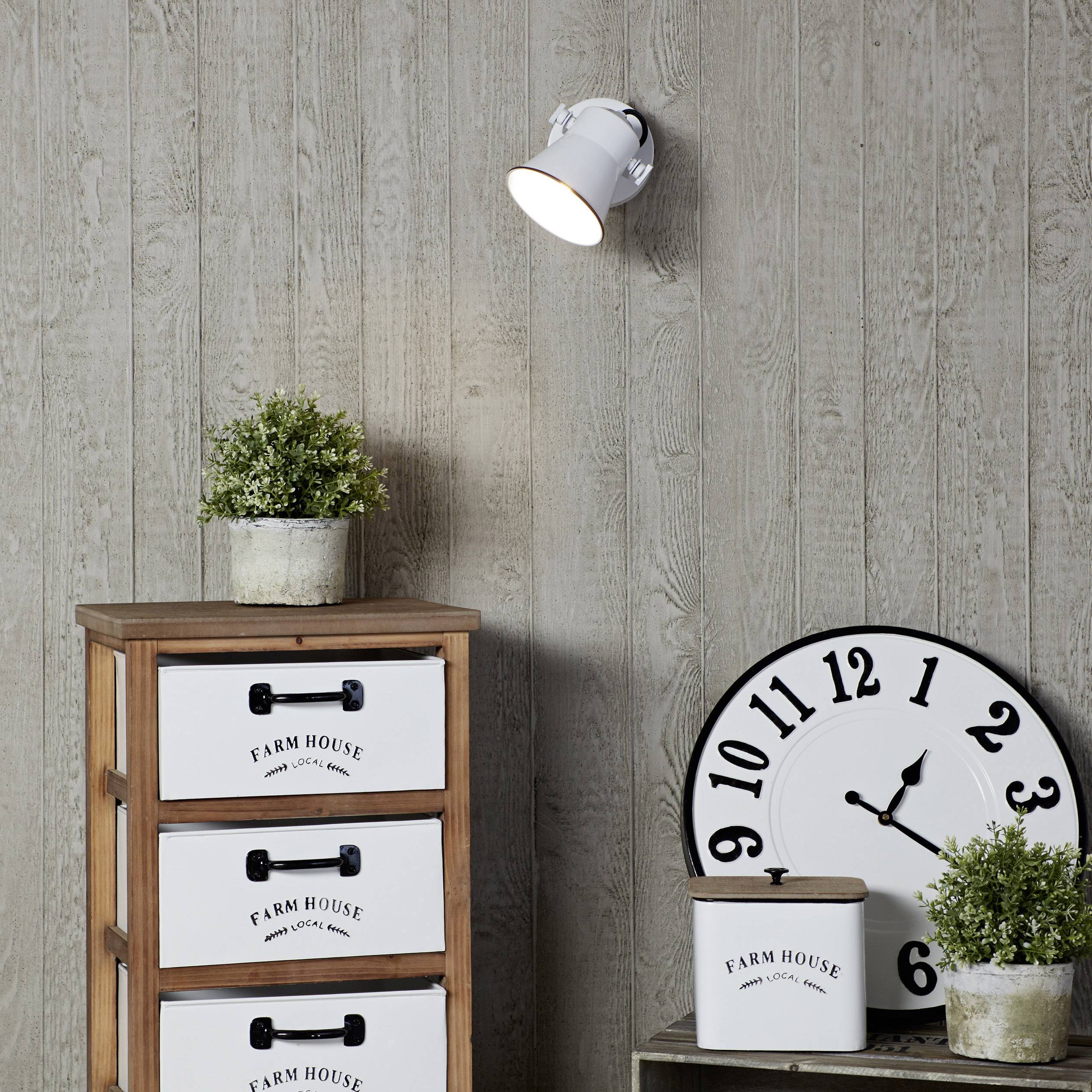 Brilliant Croft 82310/05 Wandstrahler E27 18 W LED Weiß