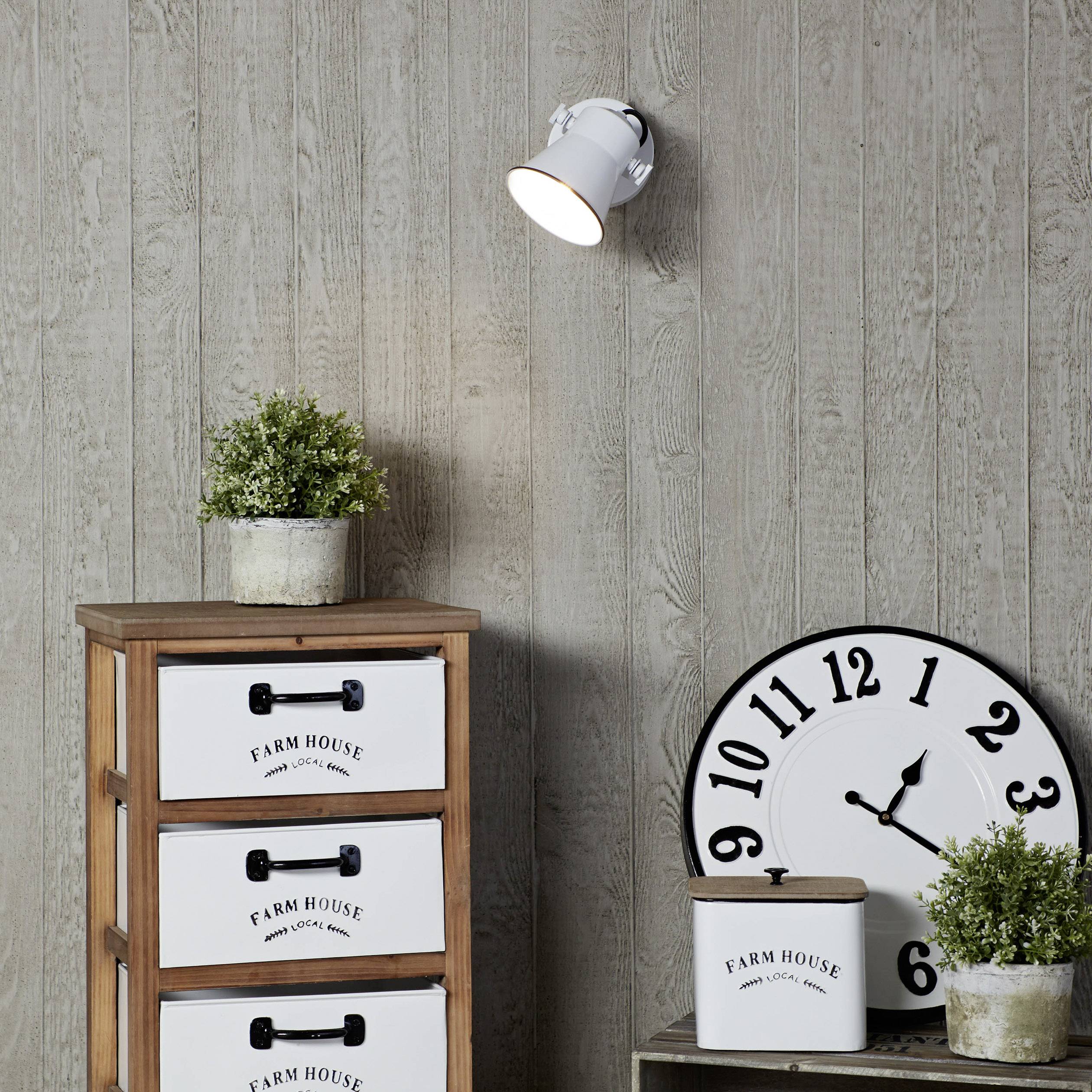 Brilliant Croft 82310/05 Wandstrahler E27 18 W LED Weiß