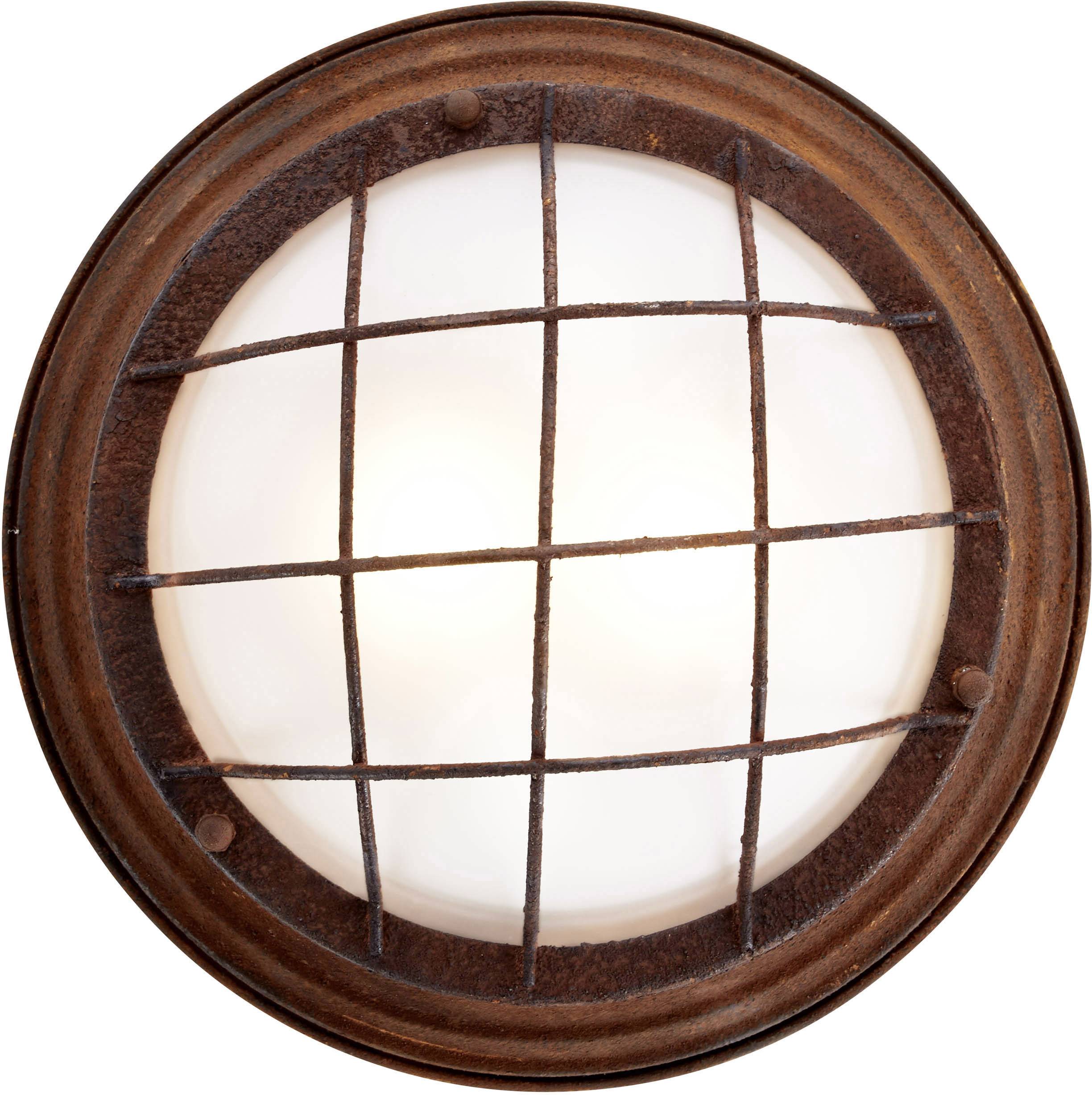 Brilliant 94492/60 Typhoon Deckenleuchte LED E27 80W Rost, Weiß