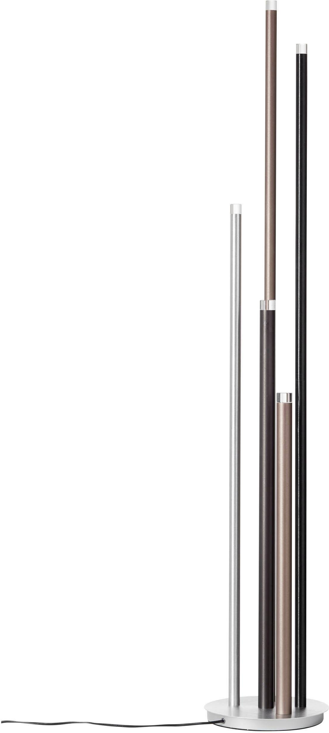 Brilliant Cembalo G93771/21 LED-Stehlampe LED LED fest eingebaut 20 W Aluminium, Schwarz, Braun