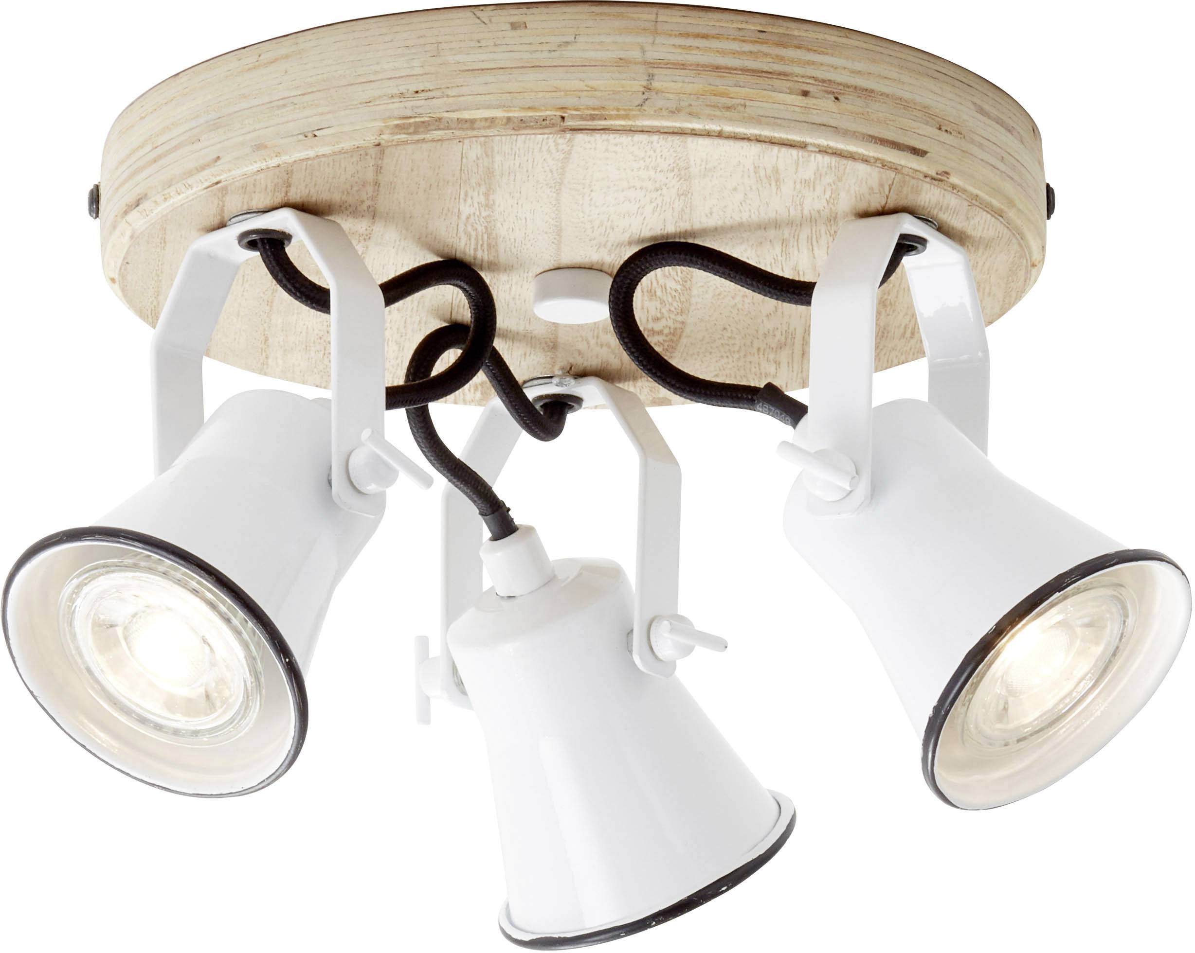 Brilliant Seed 82234/05 Deckenstrahler LED GU10 15 W Weiß, Holz (hell)