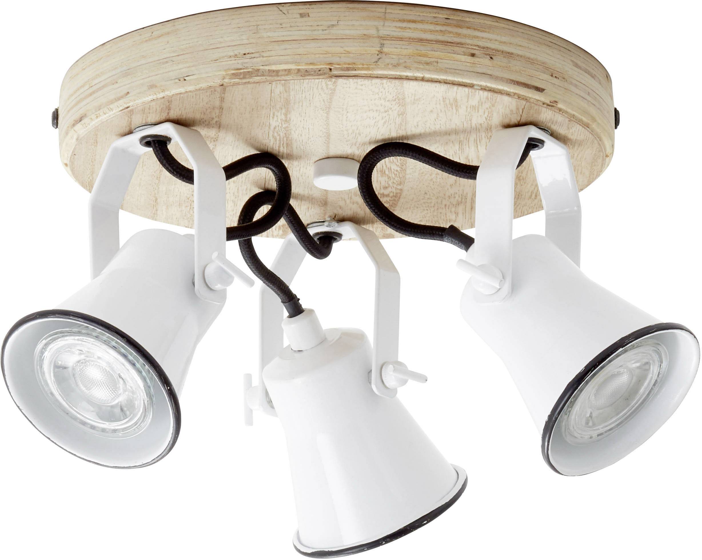 Brilliant Seed 82234/05 Deckenstrahler LED GU10 15 W Weiß, Holz (hell)