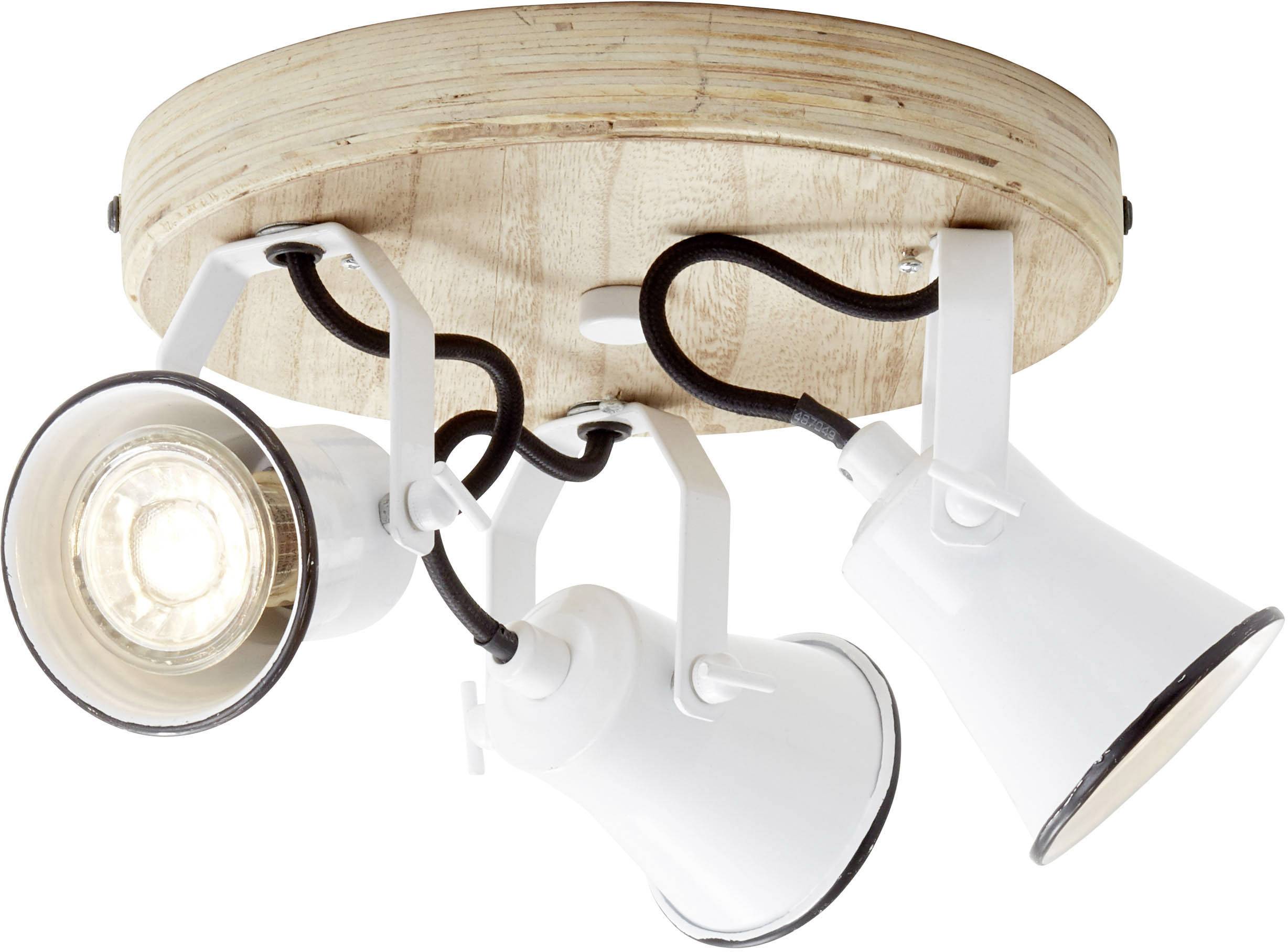 Brilliant Seed 82234/05 Deckenstrahler LED GU10 15 W Weiß, Holz (hell)