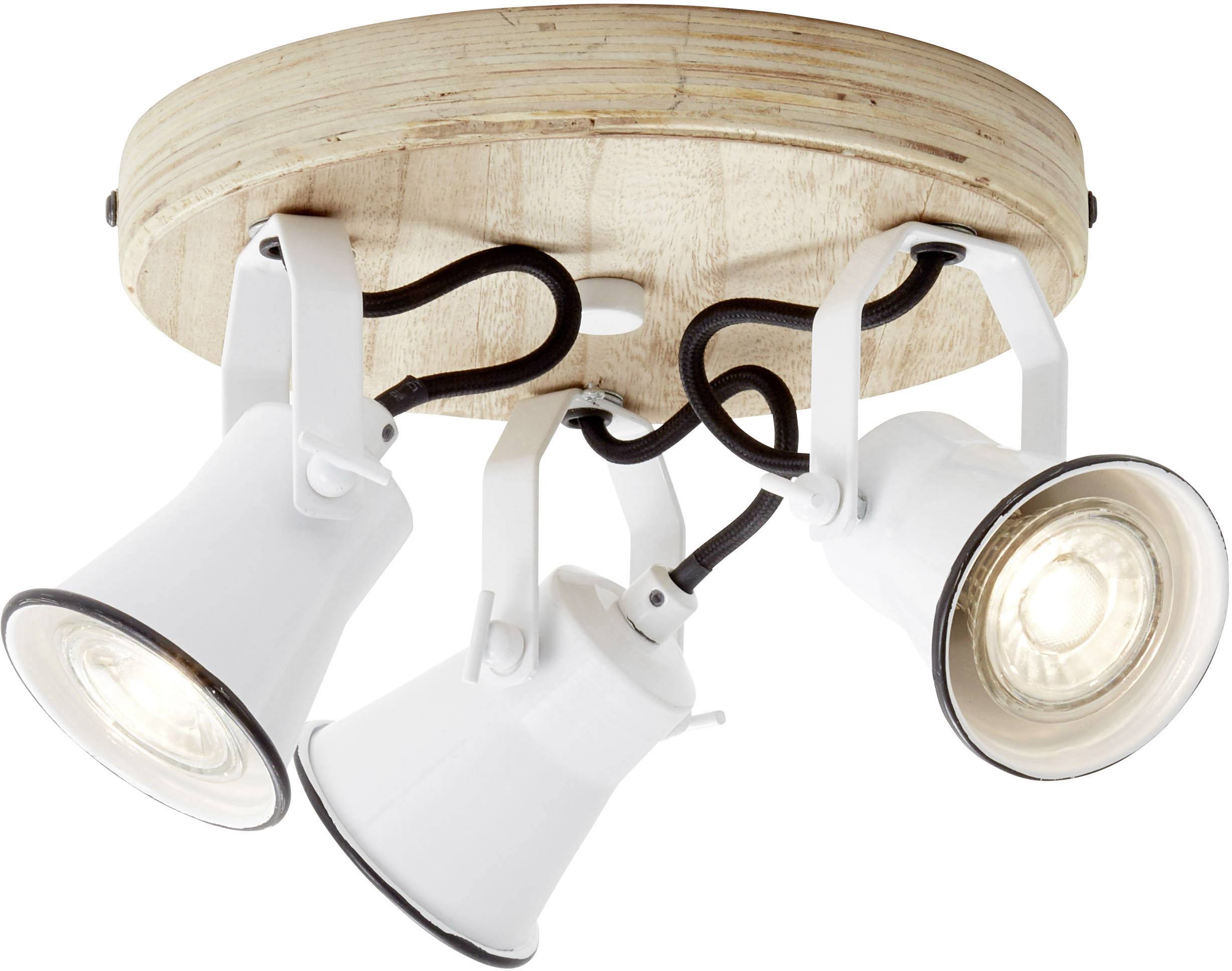 Brilliant Seed 82234/05 Deckenstrahler LED GU10 15 W Weiß, Holz (hell)