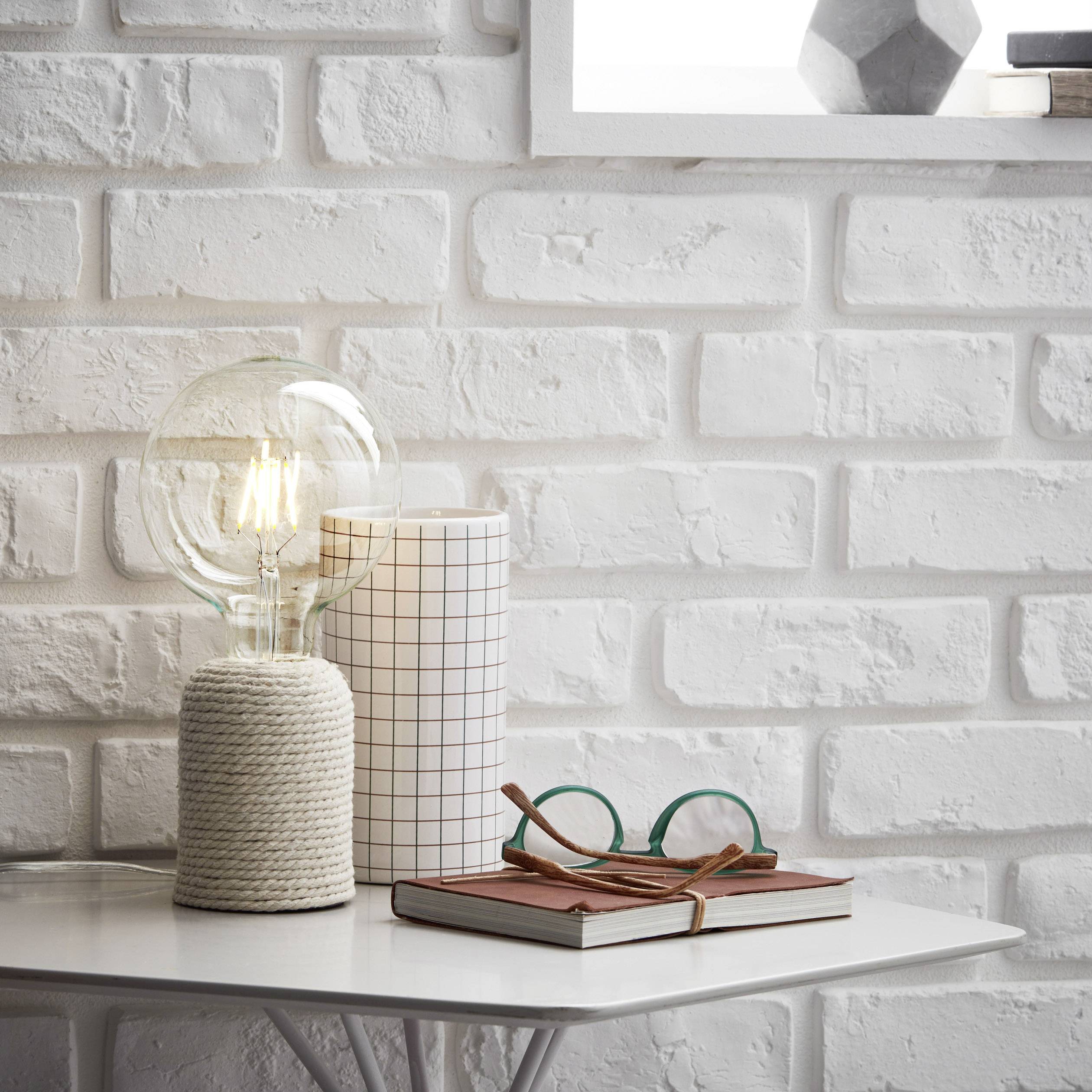 Brilliant Cardu 98843/09 Tischlampe LED E27 40 W Natur