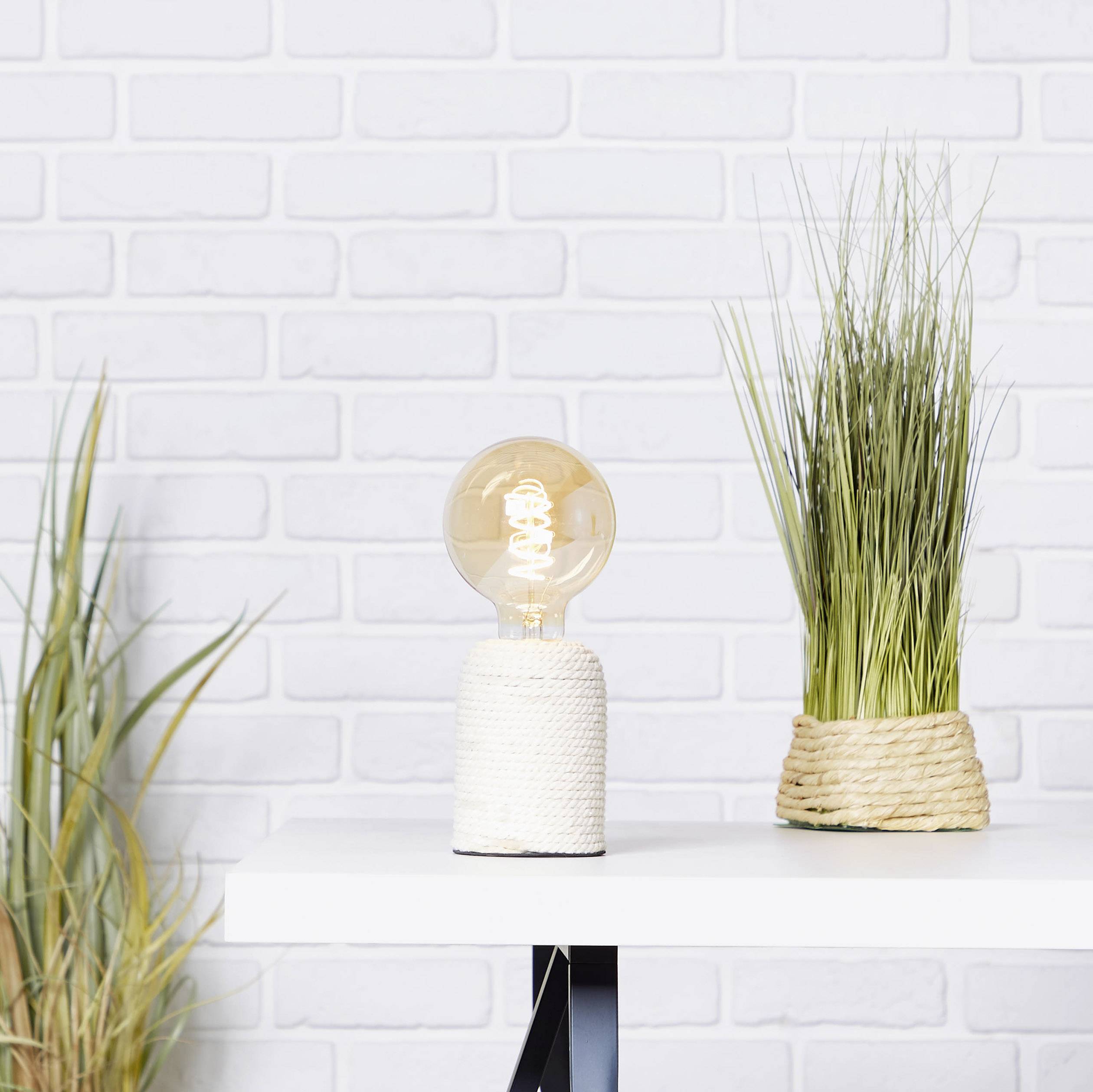 Brilliant Cardu 98843/09 Tischlampe LED E27 40 W Natur