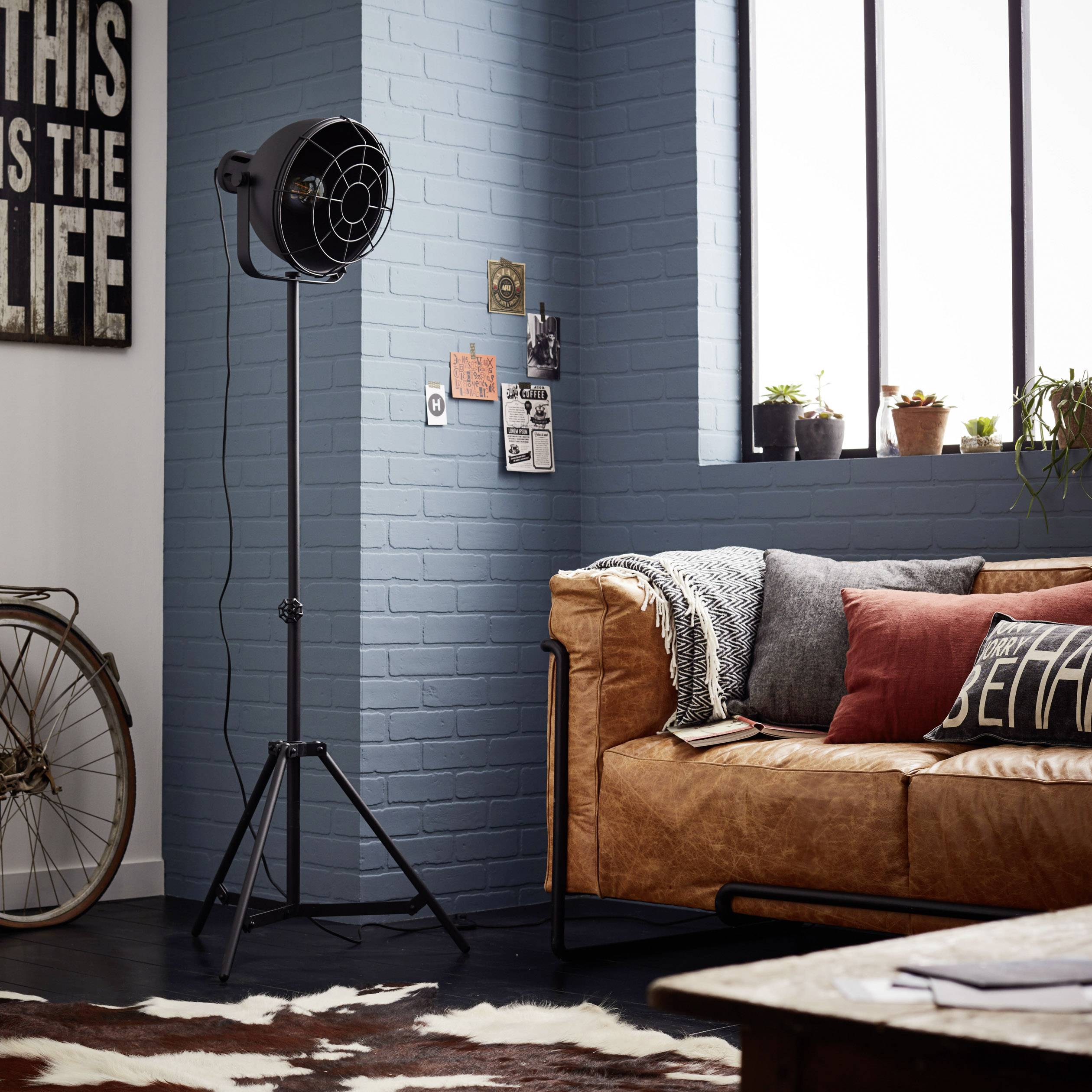 Brilliant Jesper Grill 23759/06 Stehlampe LED E27 60 W Schwarz