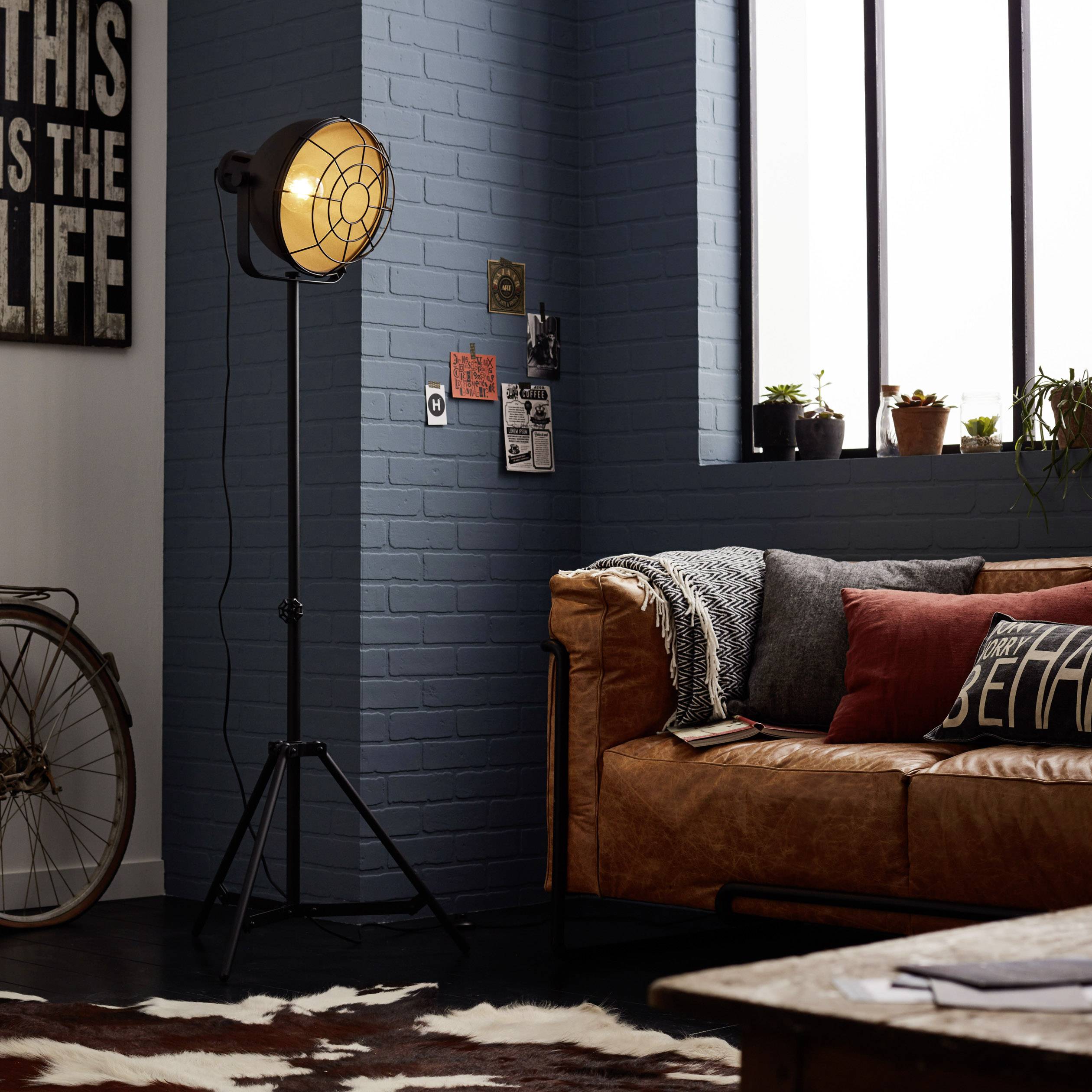 Brilliant Jesper Grill 23759/06 Stehlampe LED E27 60 W Schwarz