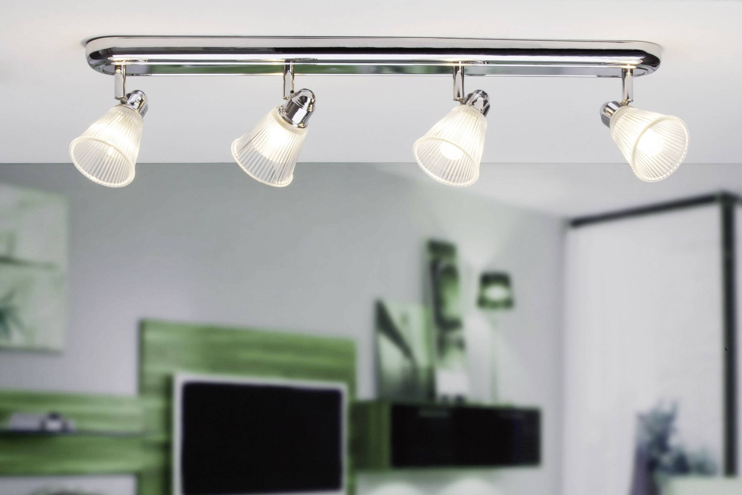 Brilliant Leeds 34831/15 Bad-Deckenleuchte LED G9 112W Chrom, Transparent