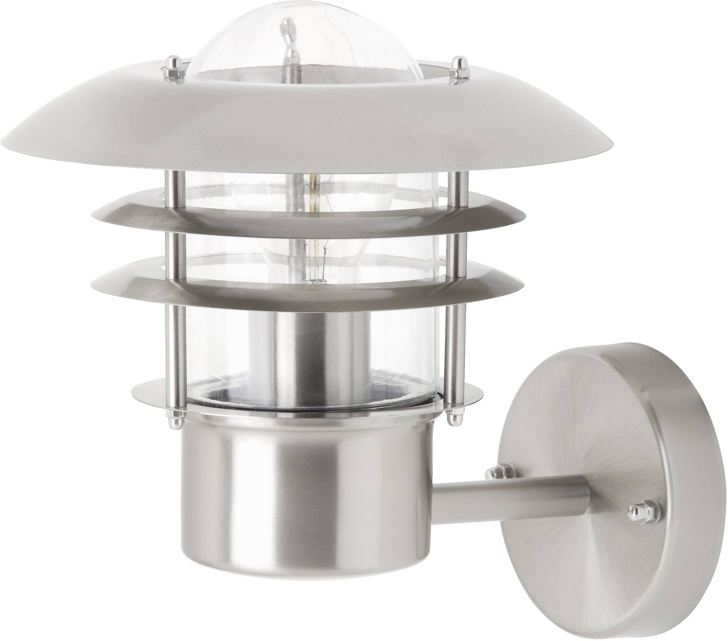 Brilliant Terrence 45781/82 Außenwandleuchte LED E27 60W Edelstahl