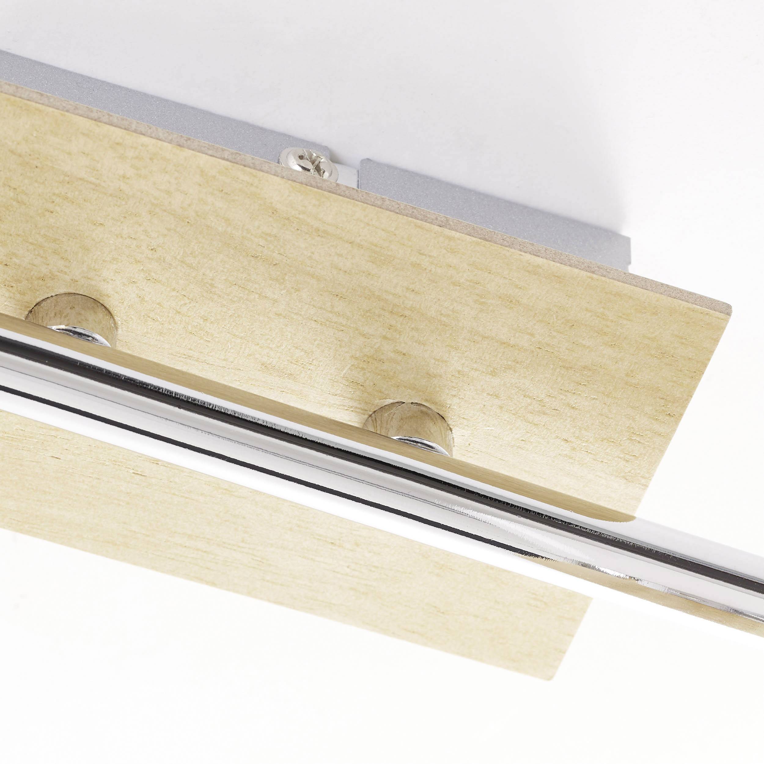 Brilliant Nacolla 56333/75 Deckenstrahler LED E14 54W Holz (hell), Chrom, Weiß