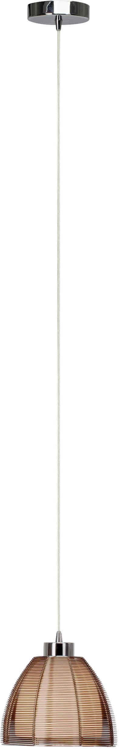 Brilliant Relax 61170/53 Pendelleuchte LED E27 60 W Bronze, Chrom