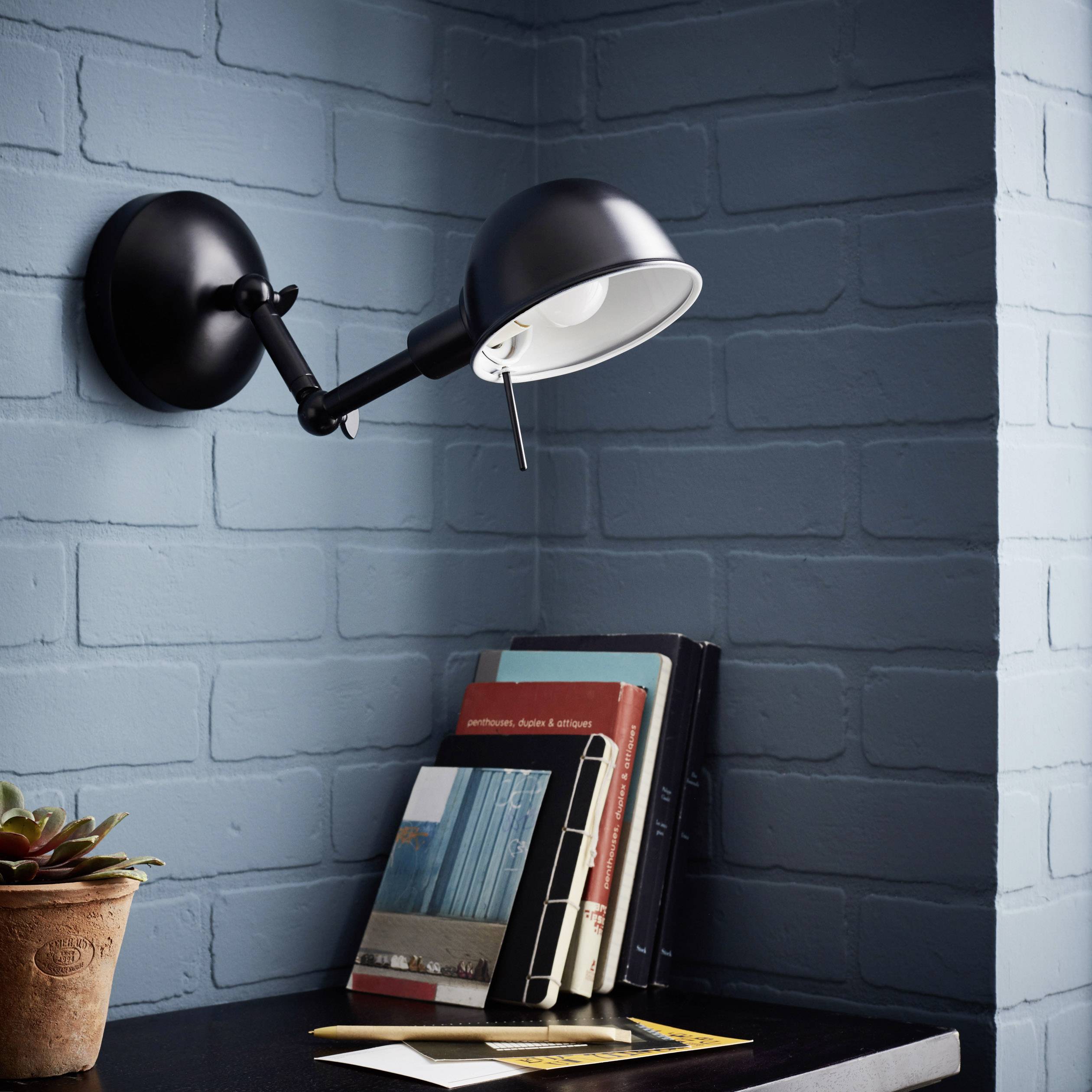 Brilliant Vitali 90138/06 Wandleuchte E14 40 W LED Schwarz (matt)