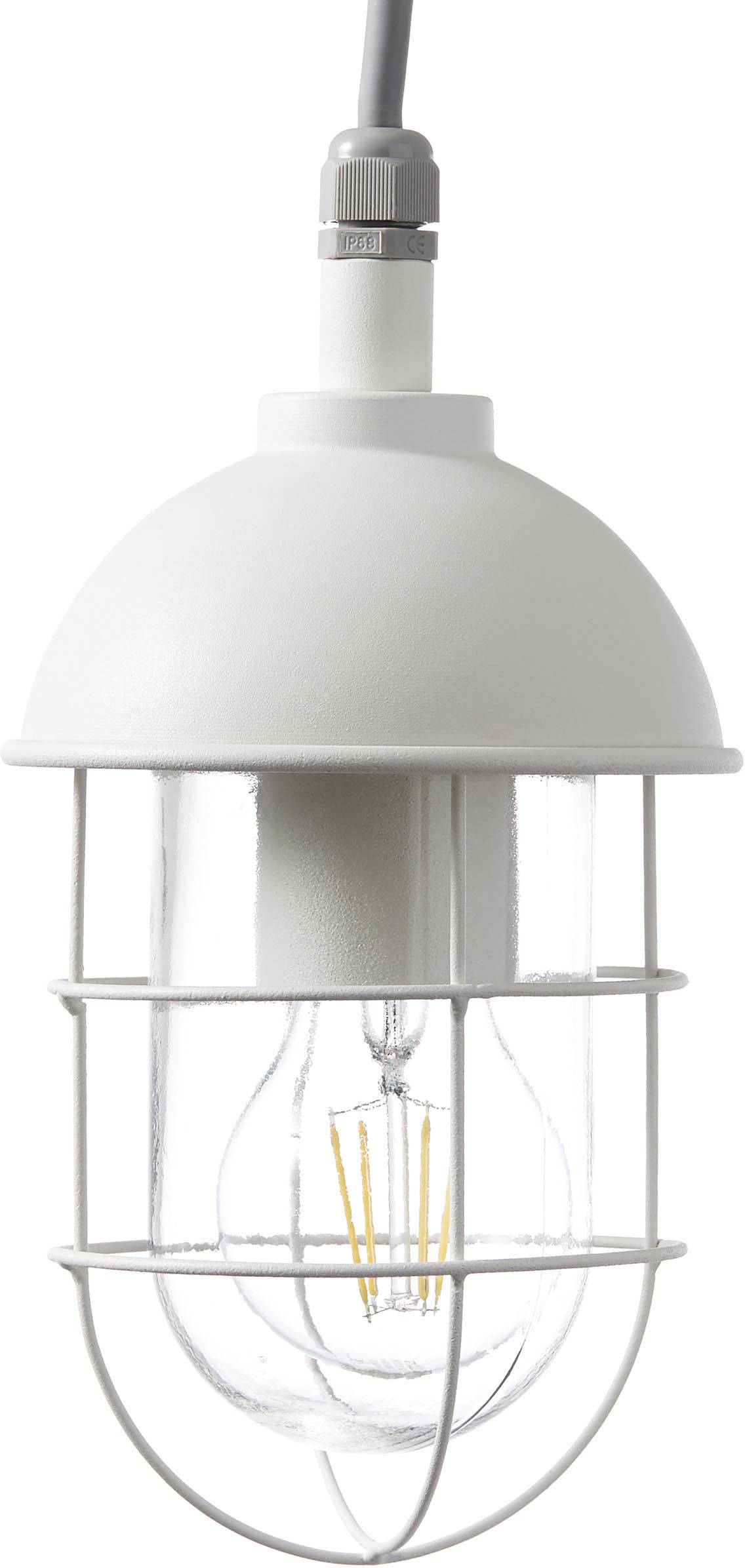 Brilliant 96349/05 Utsira Außenpendelleuchte LED E27 60W Weiß (matt)