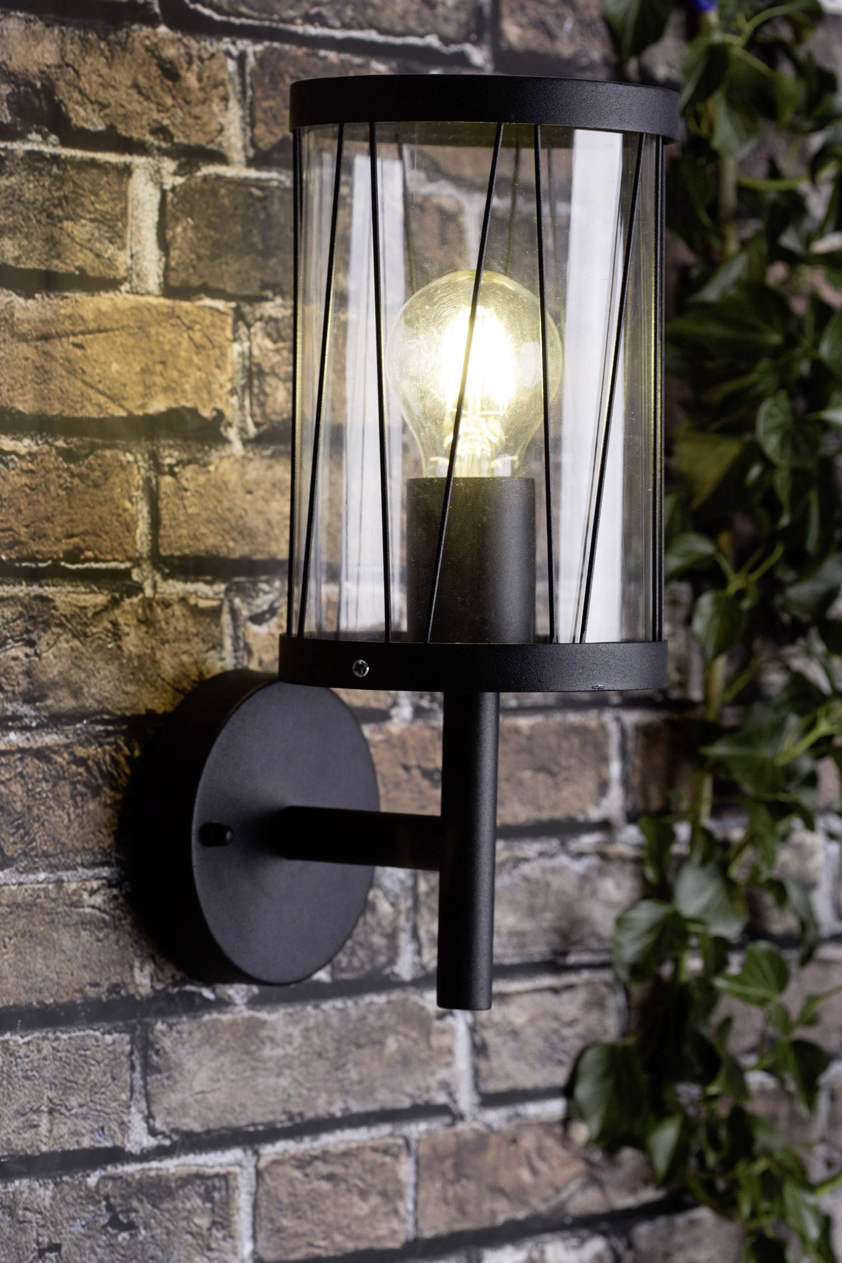 Brilliant Reed 44681/63 Außenwandleuchte LED E27 40W Schwarz (matt)