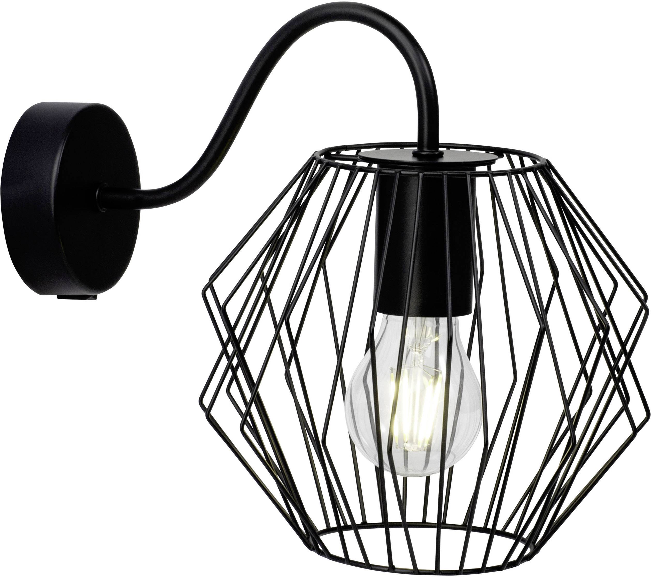 Brilliant Noris 54190/06 Wandleuchte E27 60W LED Schwarz