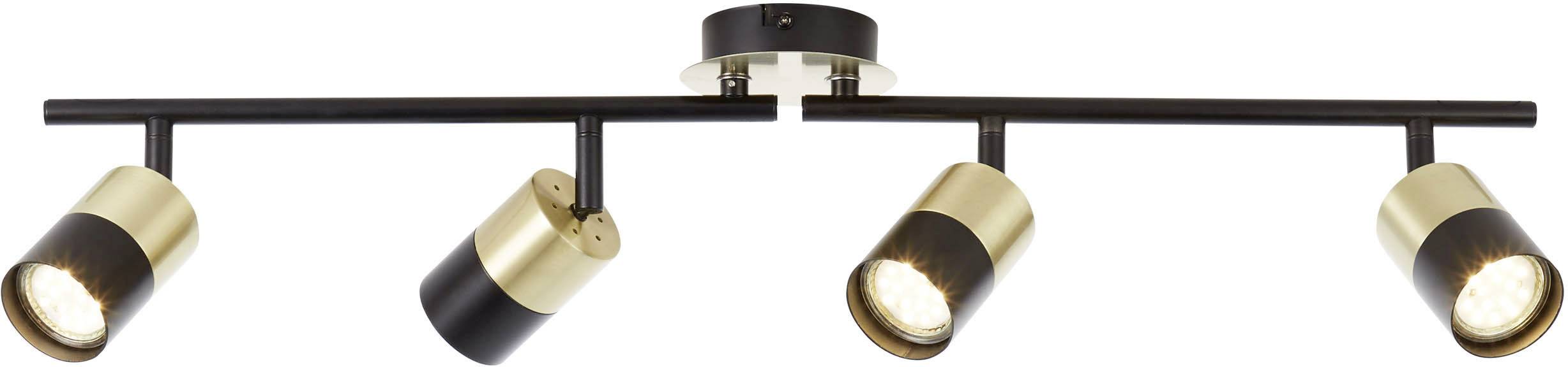 Brilliant Maribel 81032/78 Deckenstrahler GU10 14 W Messing (gebürstet), Schwarz