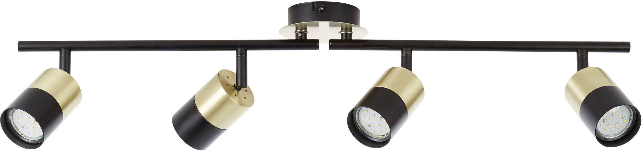 Brilliant Maribel 81032/78 Deckenstrahler GU10 14 W Messing (gebürstet), Schwarz