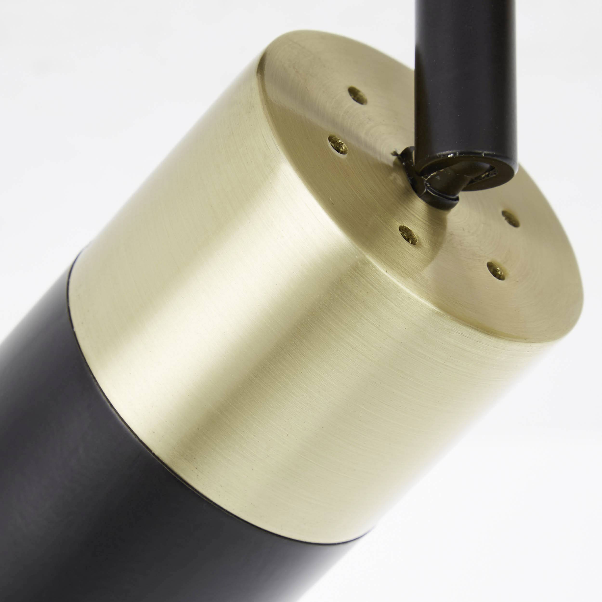 Brilliant Maribel 81032/78 Deckenstrahler GU10 14 W Messing (gebürstet), Schwarz