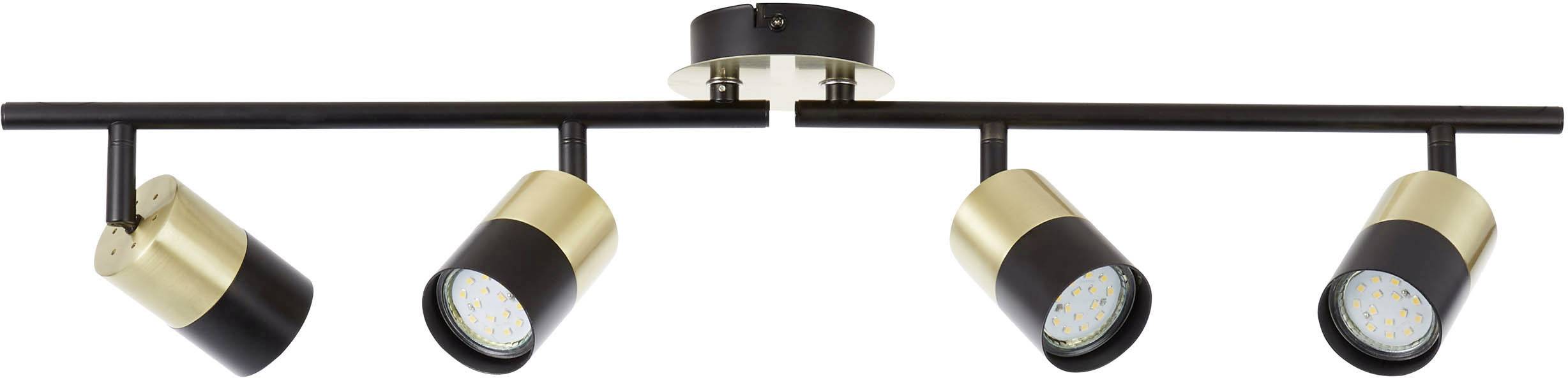 Brilliant Maribel 81032/78 Deckenstrahler GU10 14 W Messing (gebürstet), Schwarz