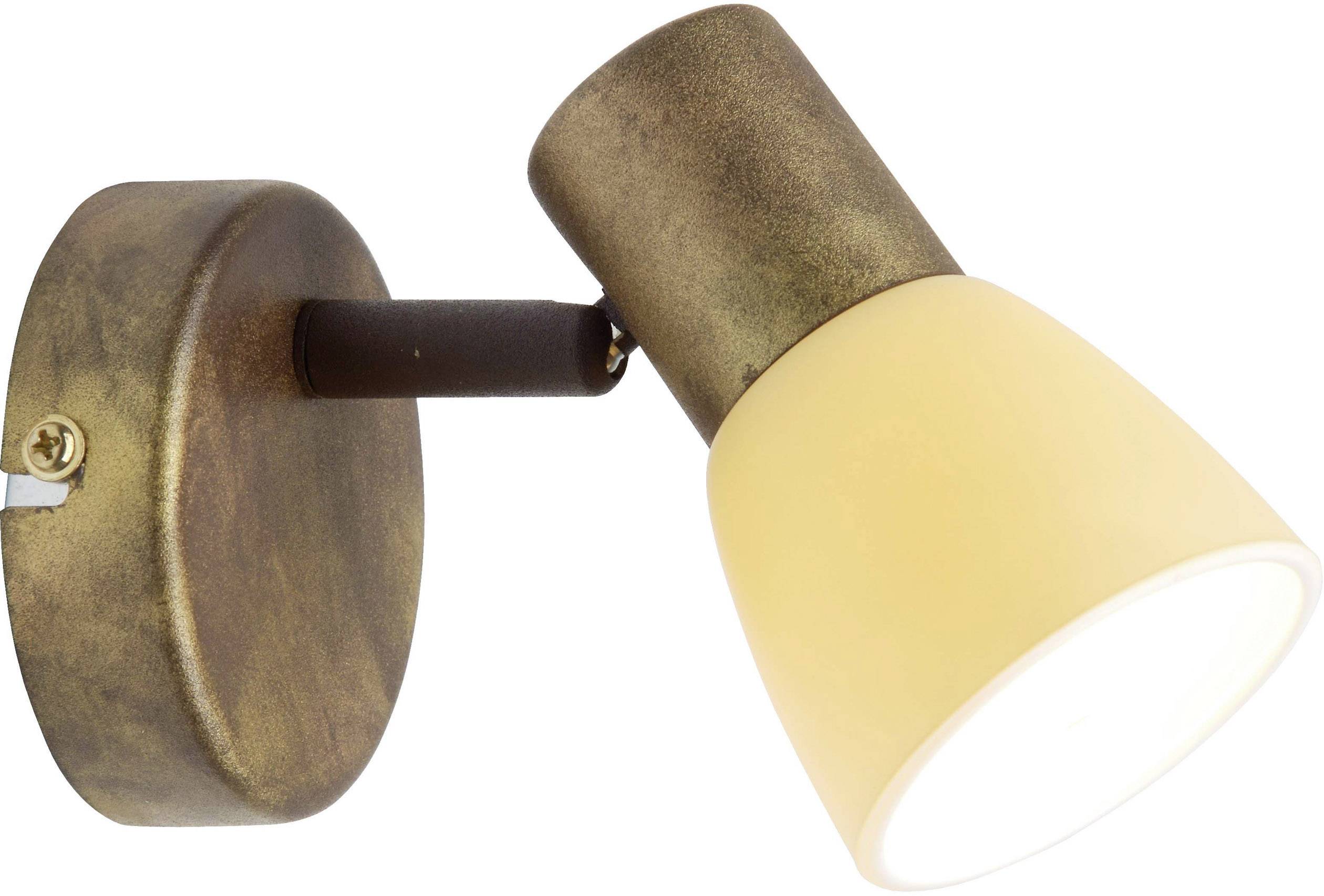 Brilliant Luca 35810/56 Wandstrahler E14 40 W LED Kupfer, Champagner