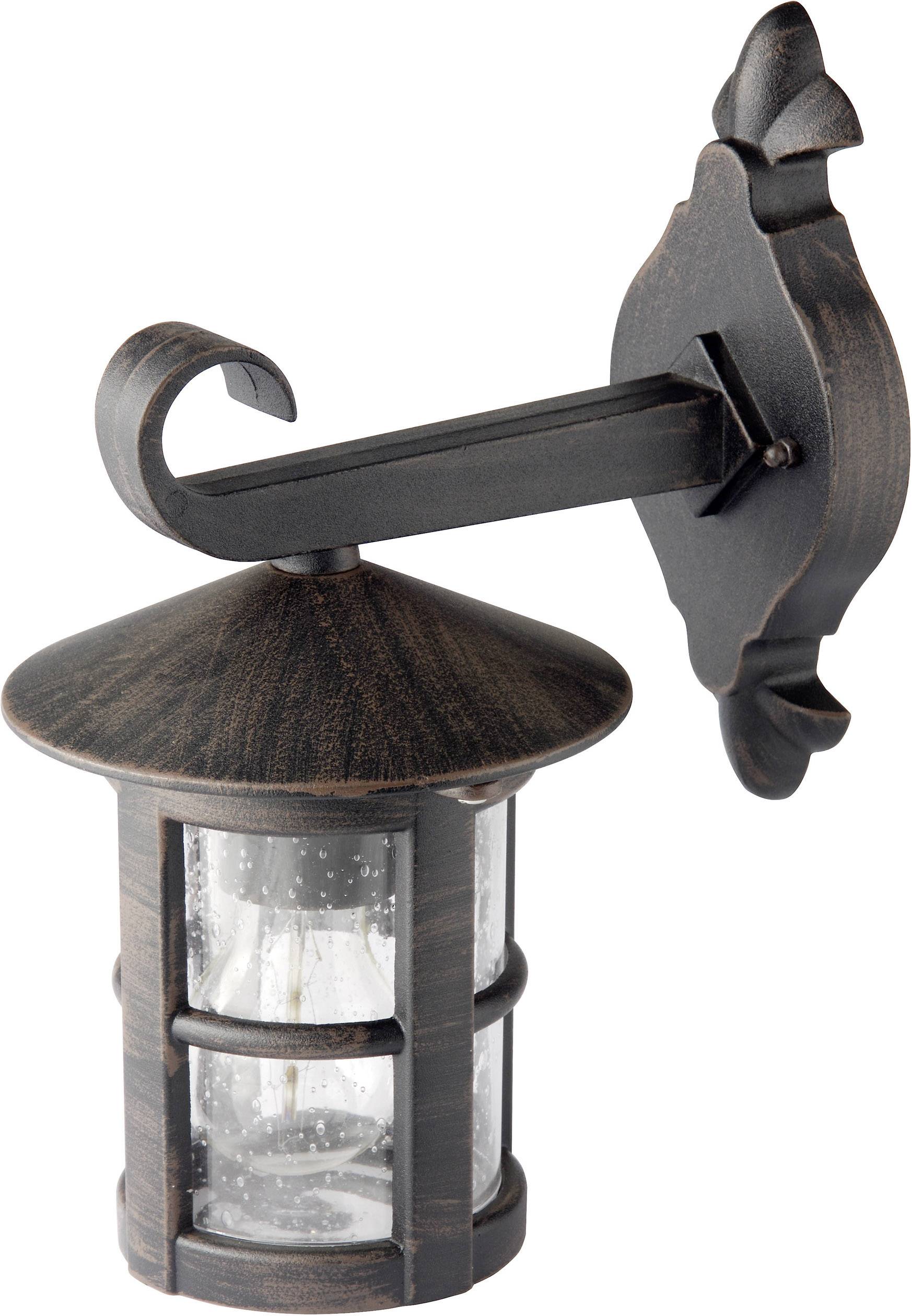 Brilliant Jordy 45582/60 Außenwandleuchte LED E27 60W Schwarz, Rost