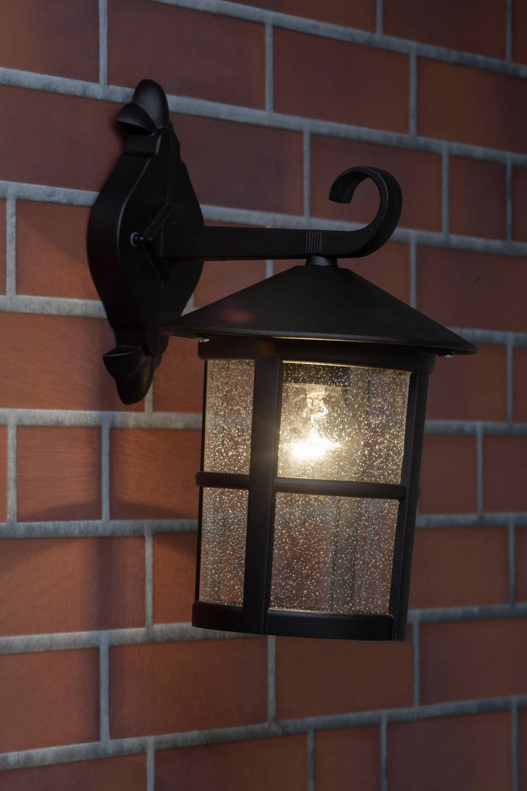 Brilliant Jordy 45582/60 Außenwandleuchte LED E27 60W Schwarz, Rost