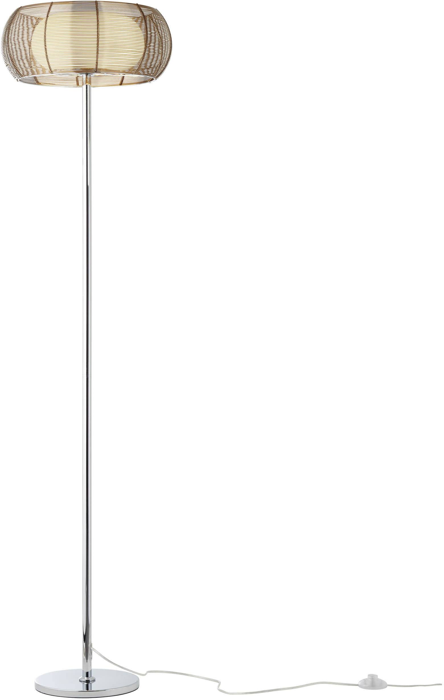 Brilliant Relax 61158/53 Stehlampe LED E27 60 W Bronze, Chrom