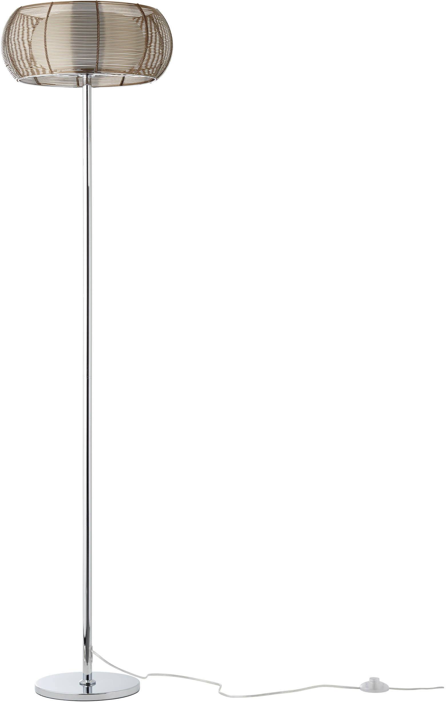 Brilliant Relax 61158/53 Stehlampe LED E27 60 W Bronze, Chrom
