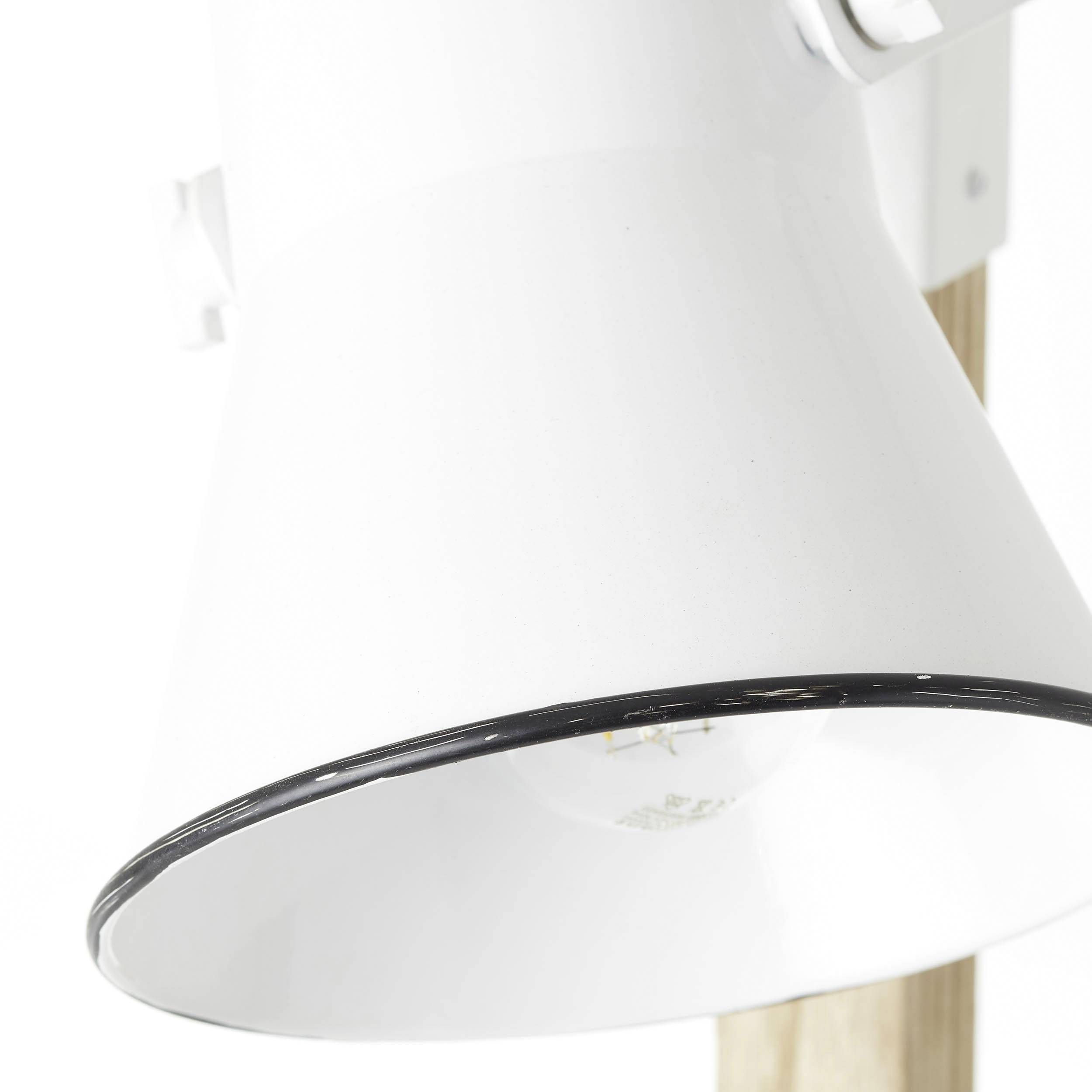 Brilliant Plow 82156/05 Stehlampe LED E27 20 W Weiß, Holz (hell)