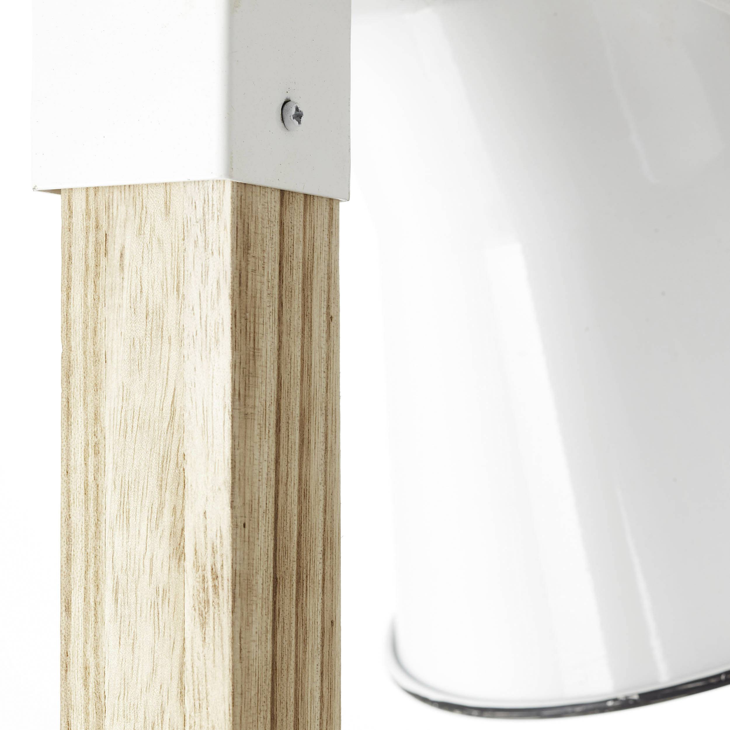 Brilliant Plow 82156/05 Stehlampe LED E27 20 W Weiß, Holz (hell)