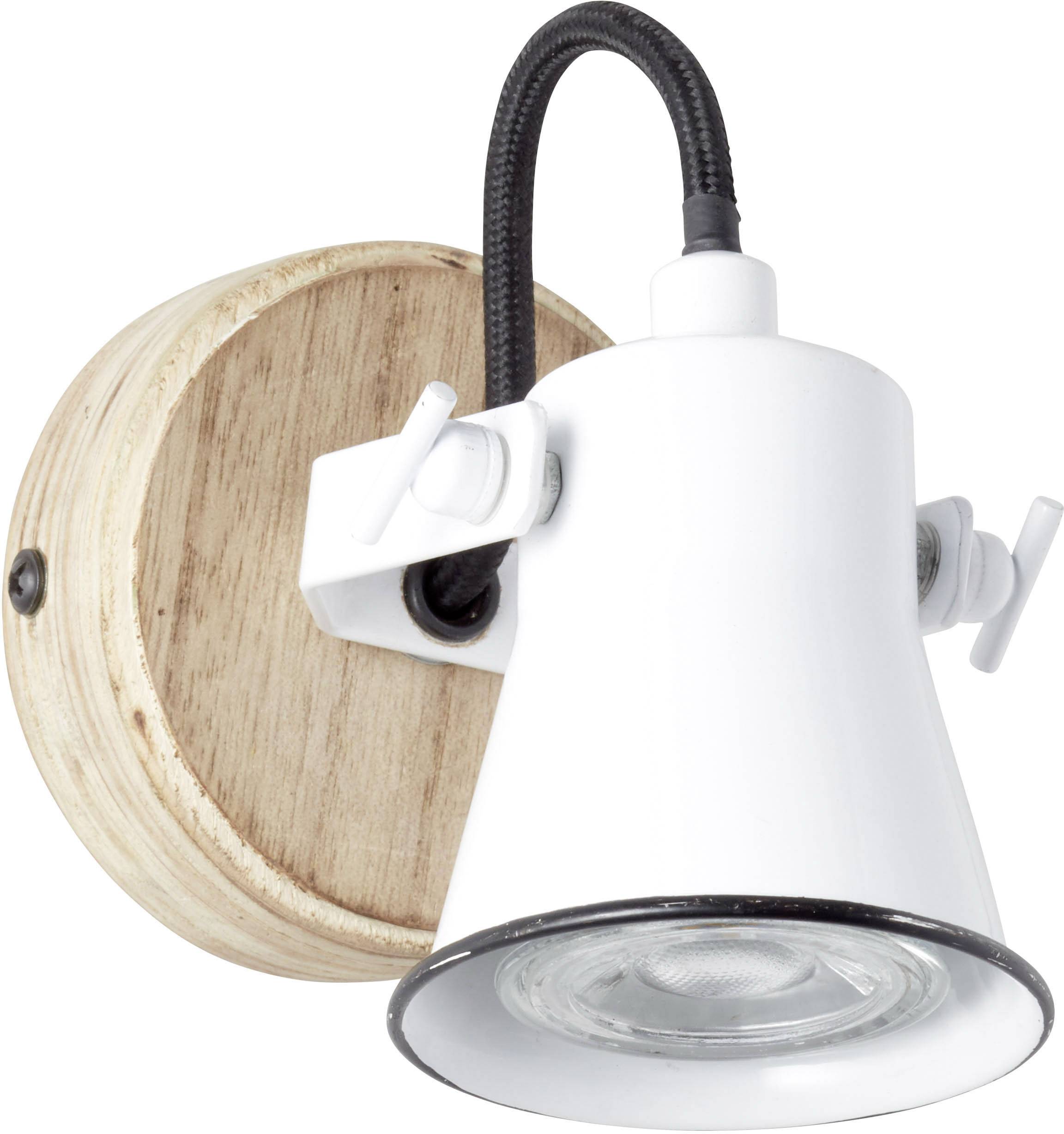 Brilliant Seed 82210/05 Wandstrahler GU10 5 W LED Weiß, Holz (hell)