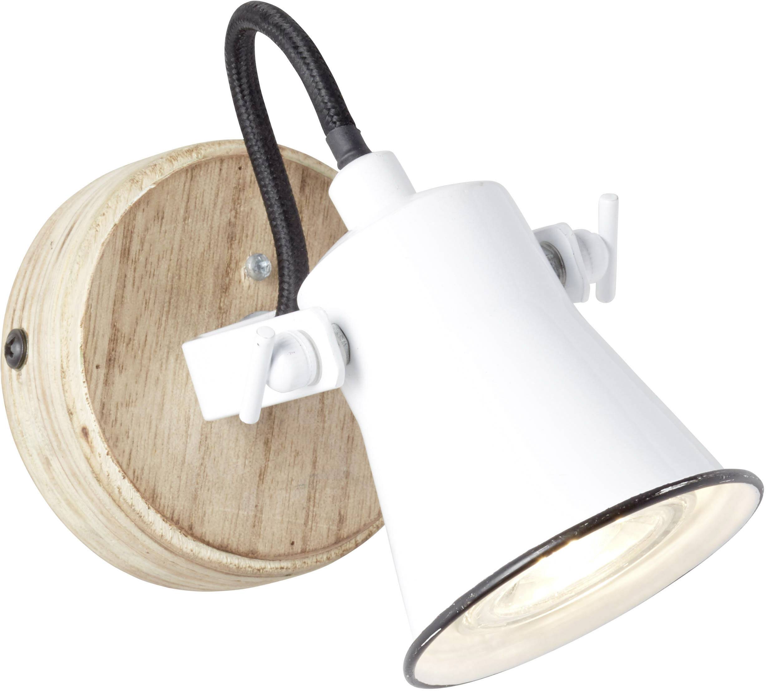 Brilliant Seed 82210/05 Wandstrahler GU10 5 W LED Weiß, Holz (hell)