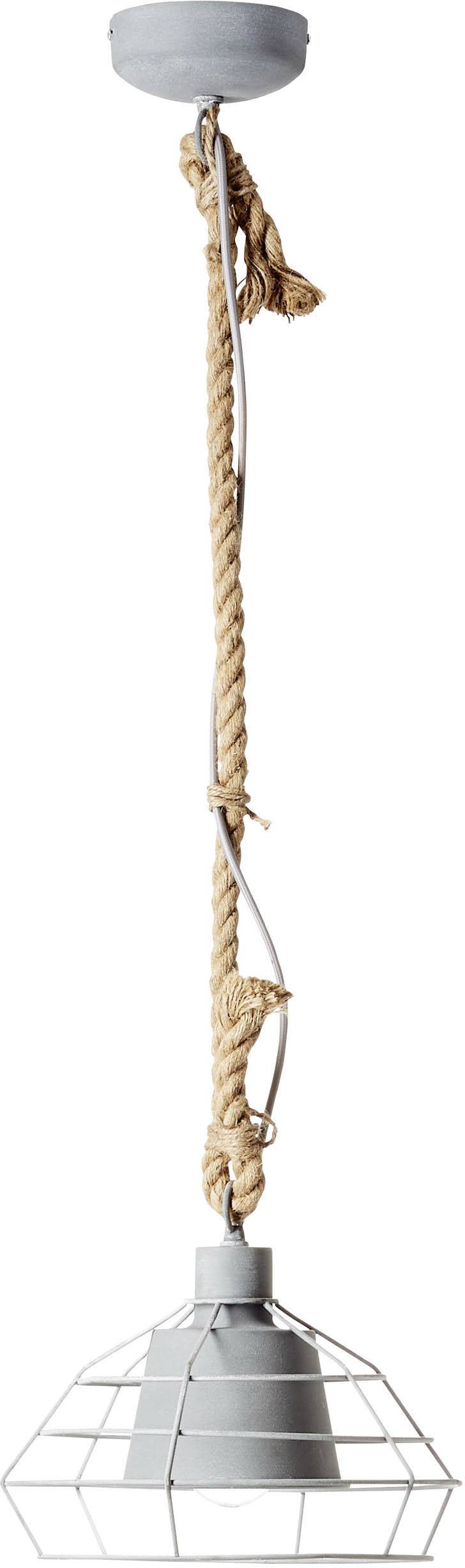 Brilliant Walter 93287/70 Pendelleuchte LED E27  60 W Beton-Grau