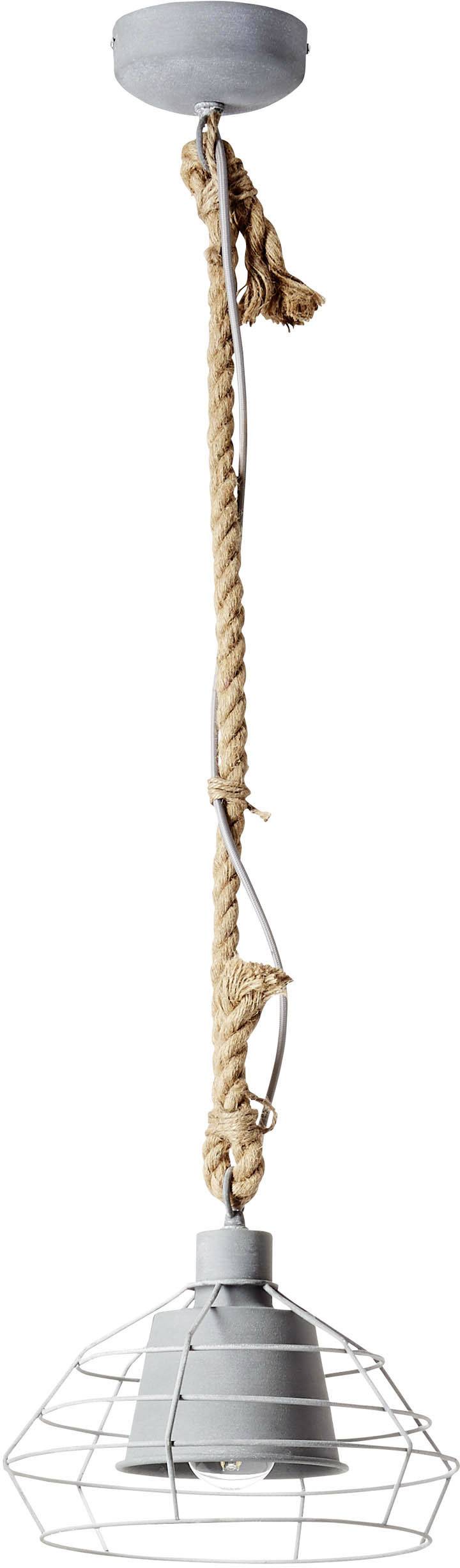 Brilliant Walter 93287/70 Pendelleuchte LED E27  60 W Beton-Grau