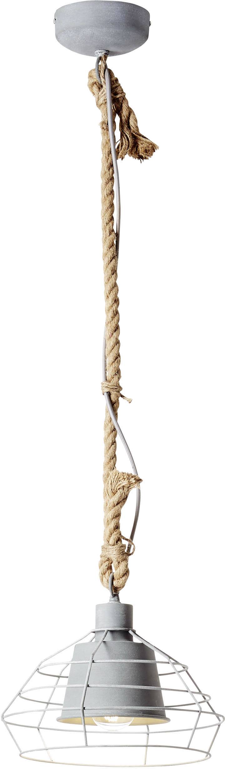 Brilliant Walter 93287/70 Pendelleuchte LED E27  60 W Beton-Grau