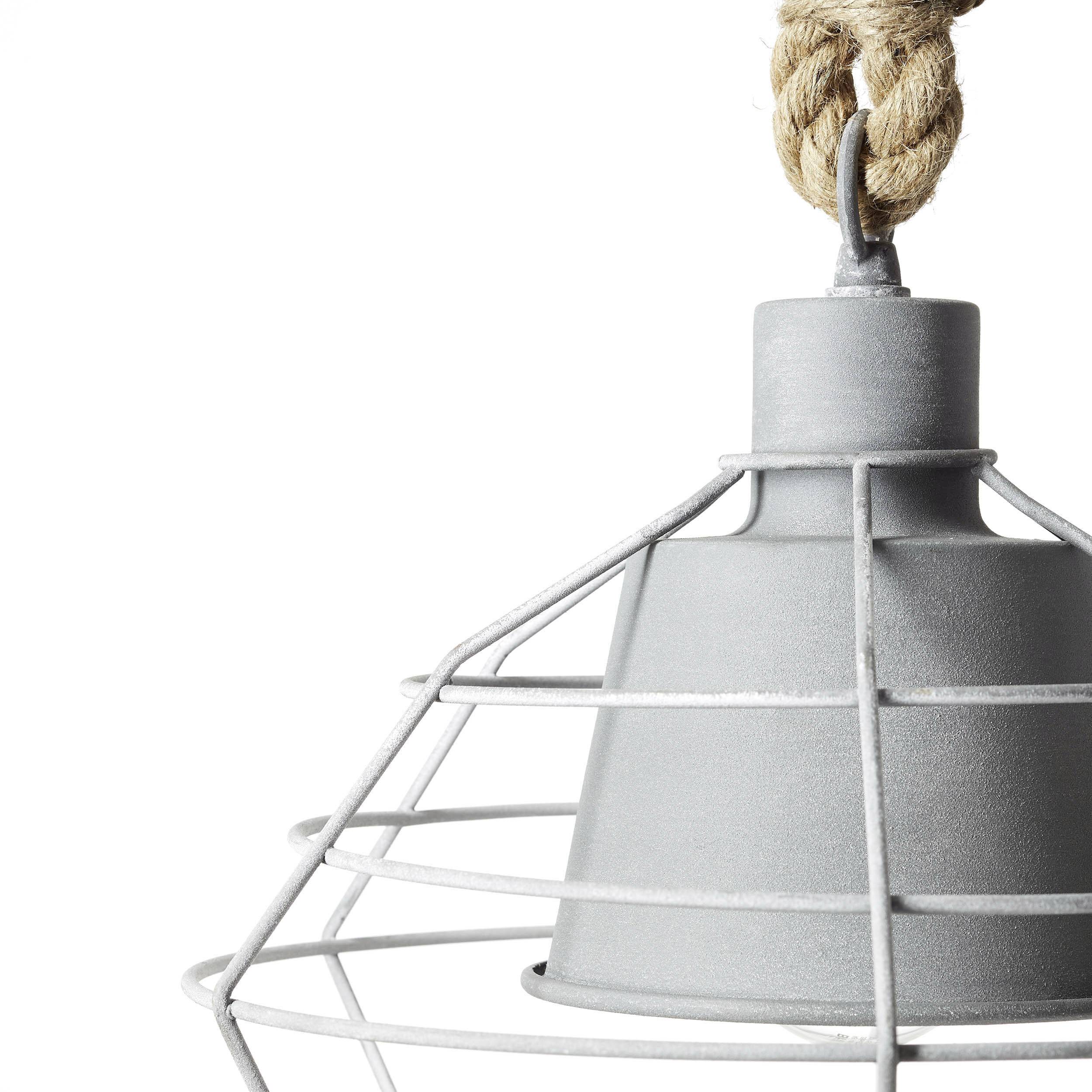 Brilliant Walter 93287/70 Pendelleuchte LED E27  60 W Beton-Grau