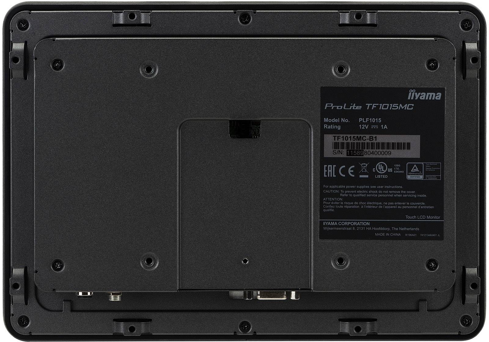 Iiyama ProLite TF1015MC Touchscreen-Monitor EEK: E (A - G) 25.7 cm (10.1 Zoll) 1280 x 800 Pixel 16:10 25 ms VGA, HDMI®, DisplayPort, Klinke VA LED