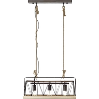Brilliant Narcy 93587/71 Pendelleuchte LED E27 40W Edelstahl (gebürstet), Holz Brilliant Narcy 93587/71 Pendelleuchte LED E27 40W Edelstahl (gebürstet), Holz