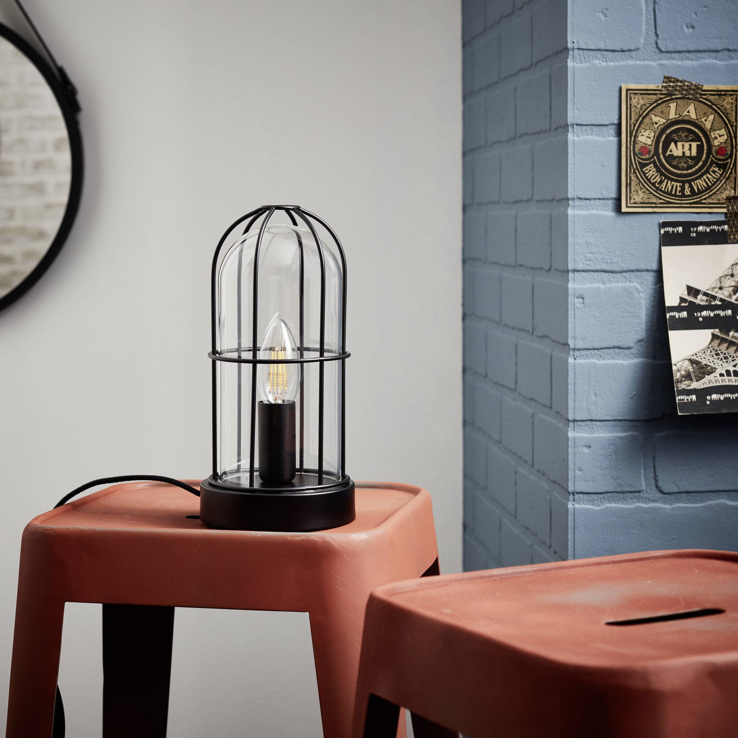 Brilliant Storm 93686/06 Tischlampe Schwarz