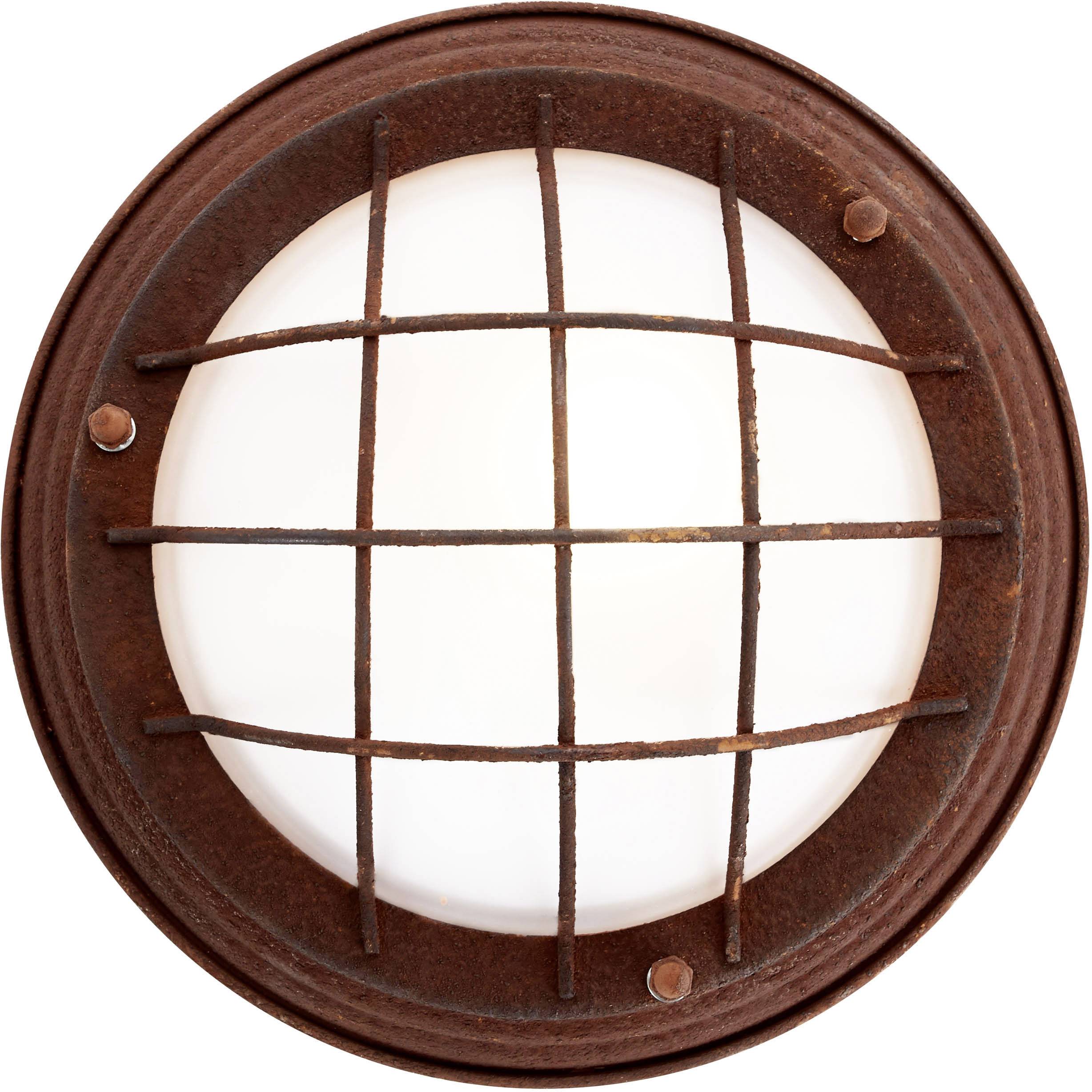 Brilliant 94491/60 Typhoon Deckenleuchte LED E27 40W Rost, Weiß